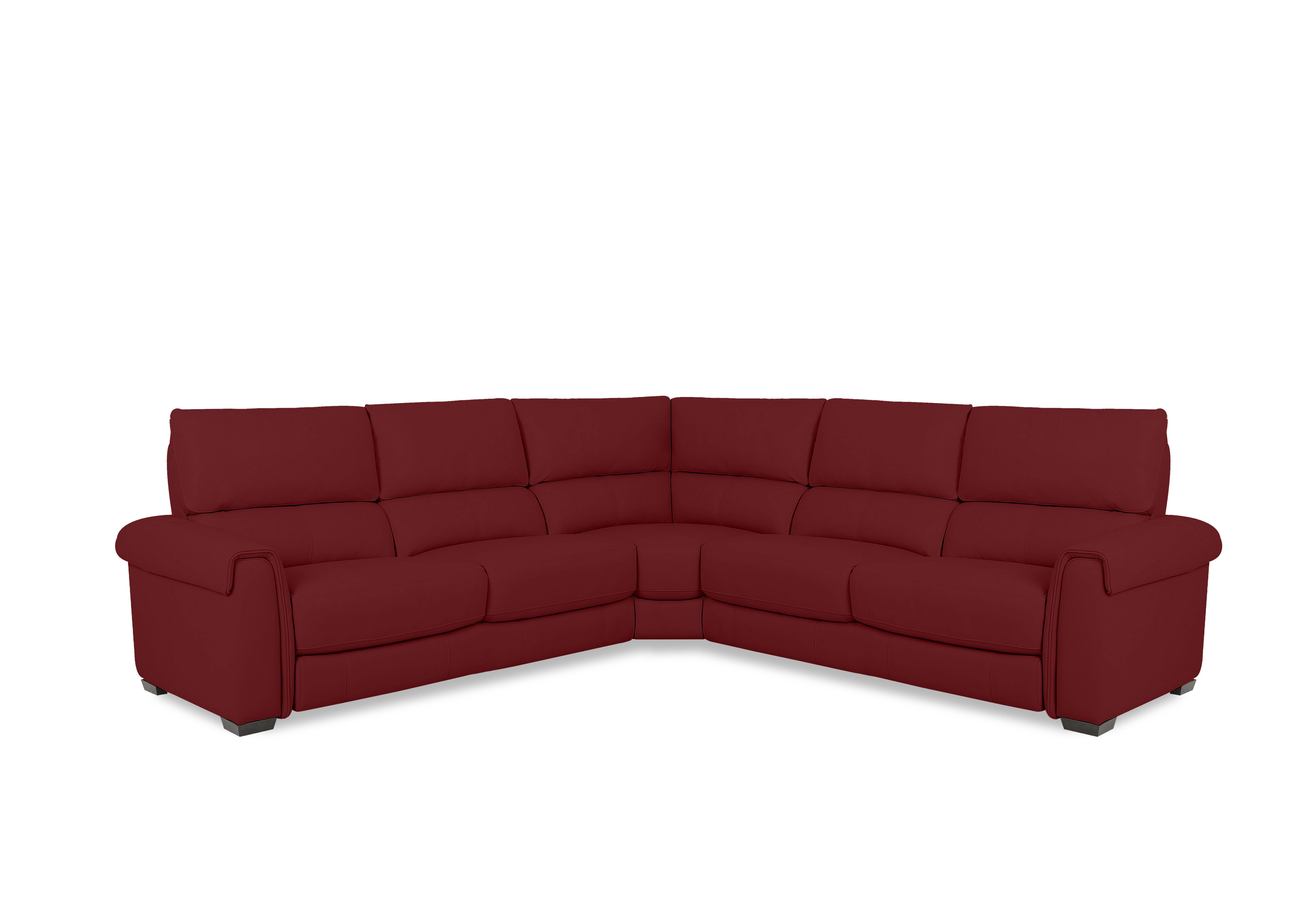 Nixon Fabric Large Corner Sofa in Fab-Meg-R65 Burgundy on Furniture Village