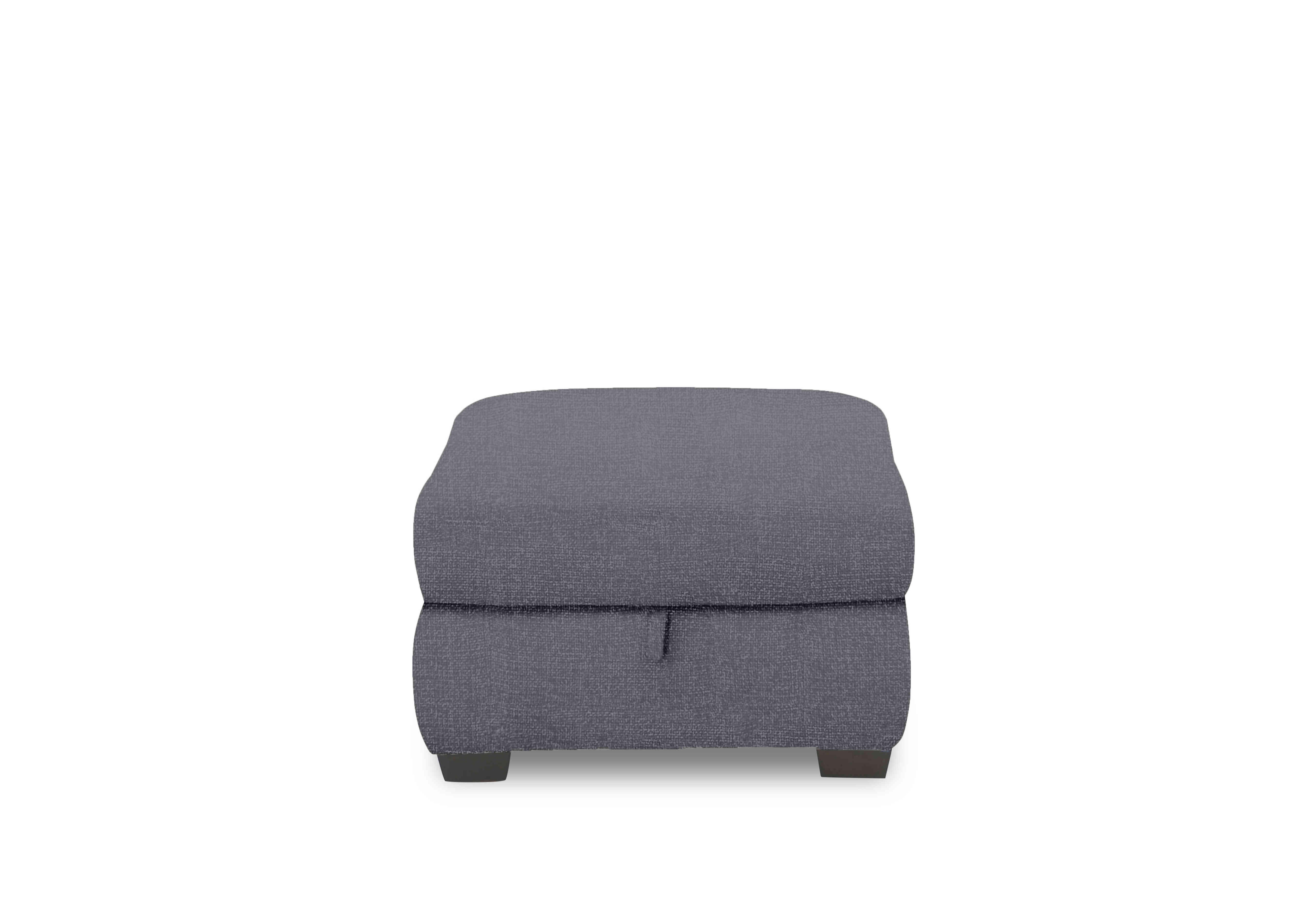 Nixon Fabric Storage Footstool in Fab-Cac-R450 Gun Metal on Furniture Village