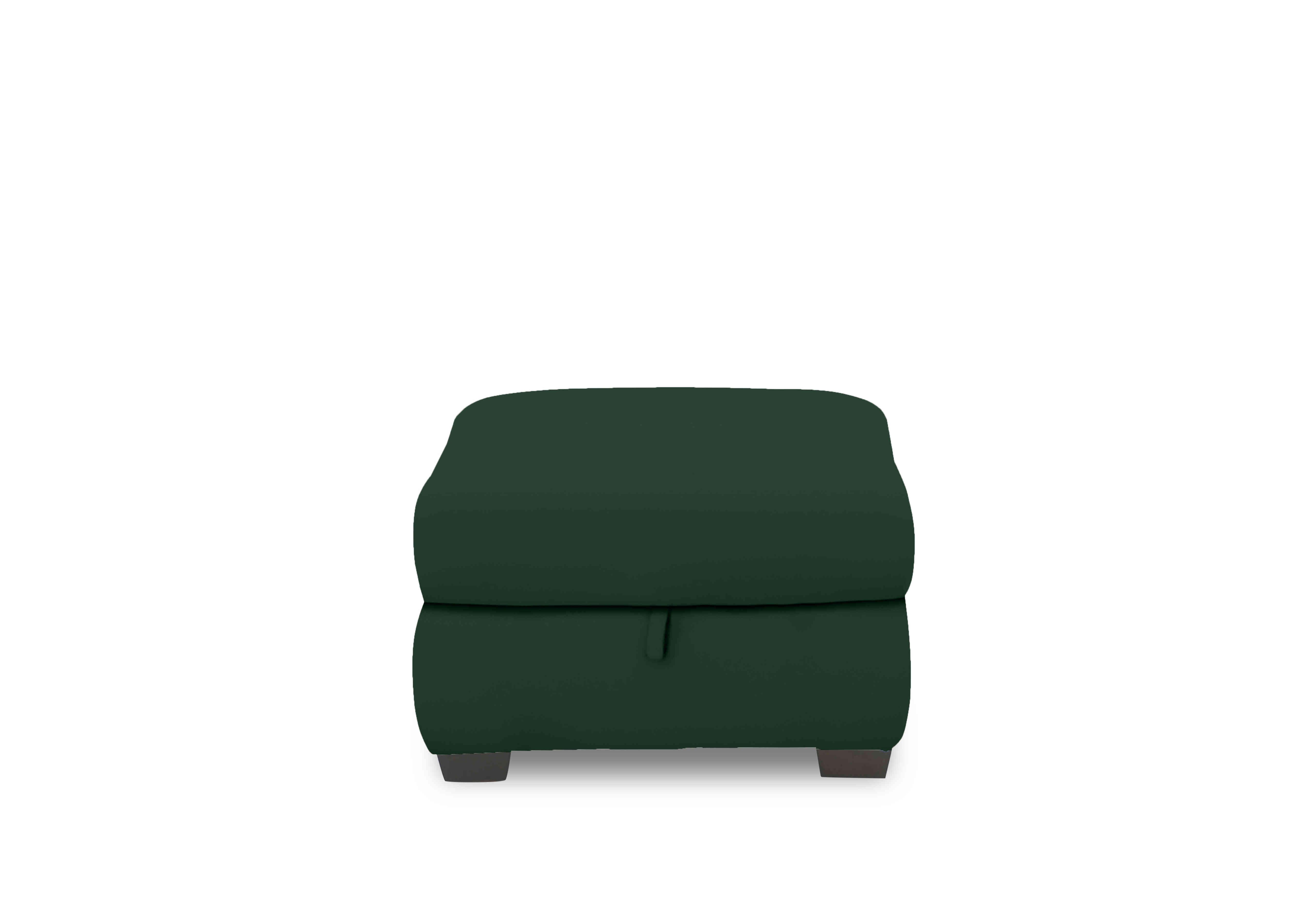 Nixon Fabric Storage Footstool in Fab-Meg-R37 Emerald Green on Furniture Village