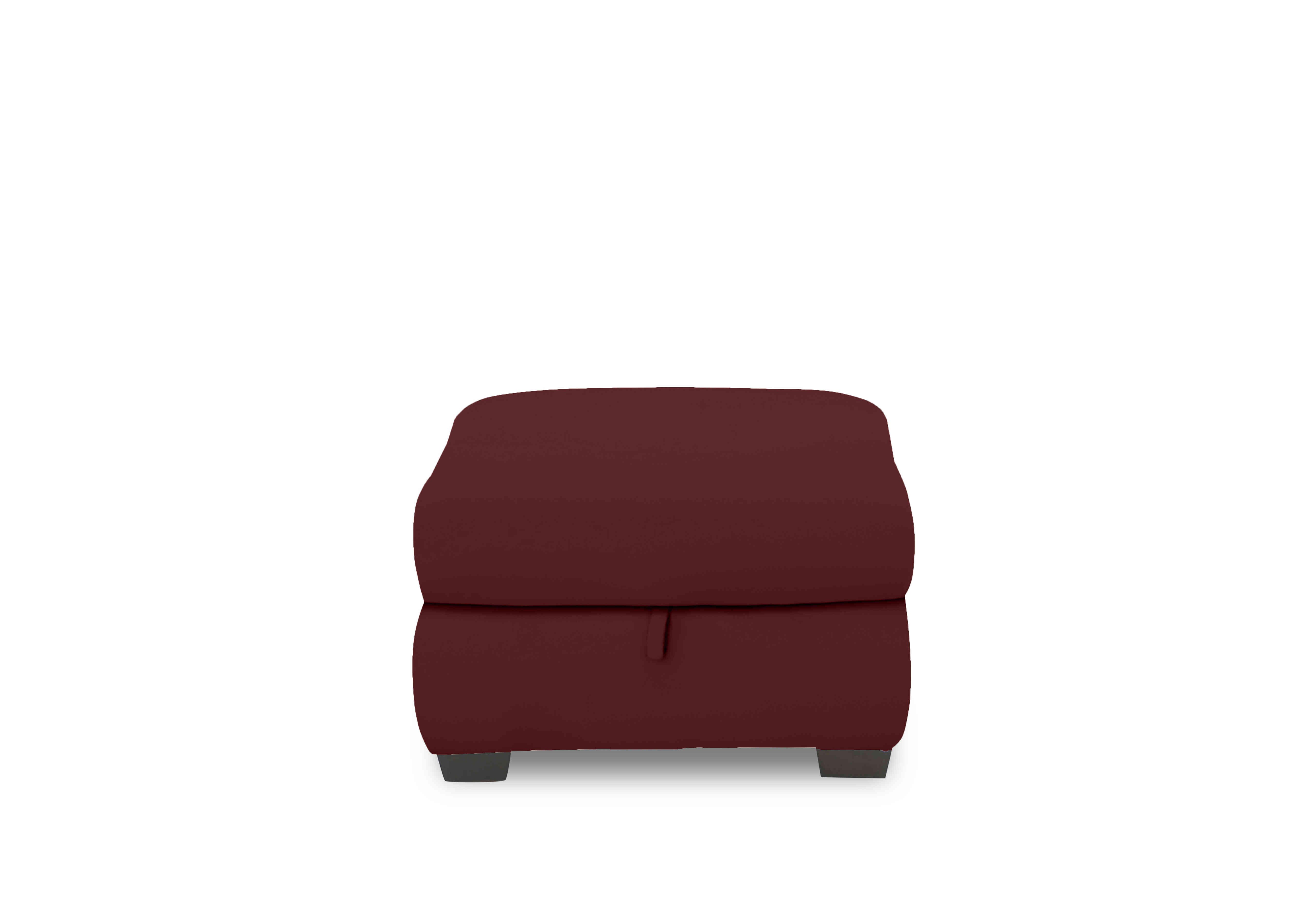 Nixon Fabric Storage Footstool in Fab-Meg-R65 Burgundy on Furniture Village