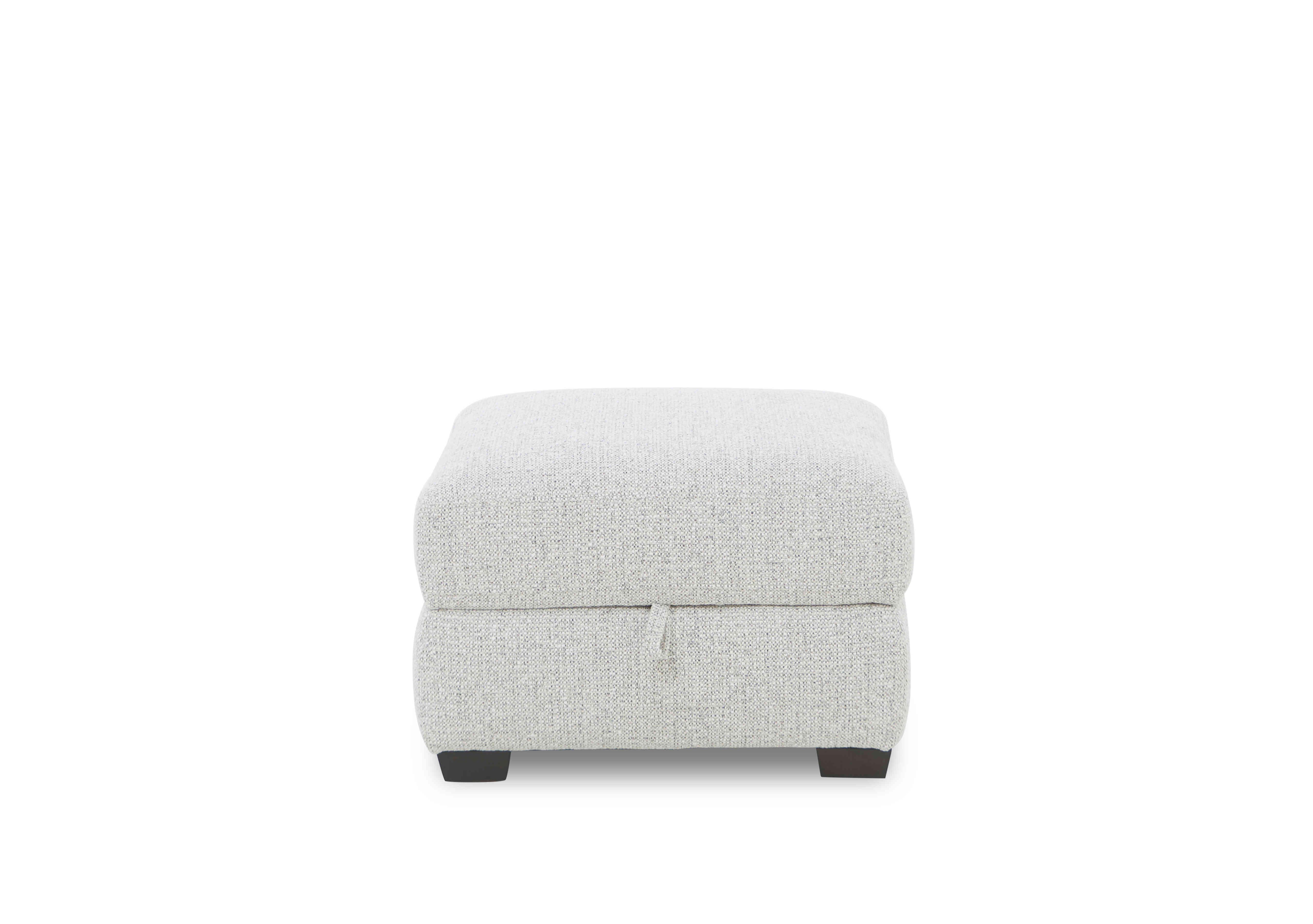 Nixon Fabric Storage Footstool in Fab-Mil-R104 Oyster on Furniture Village