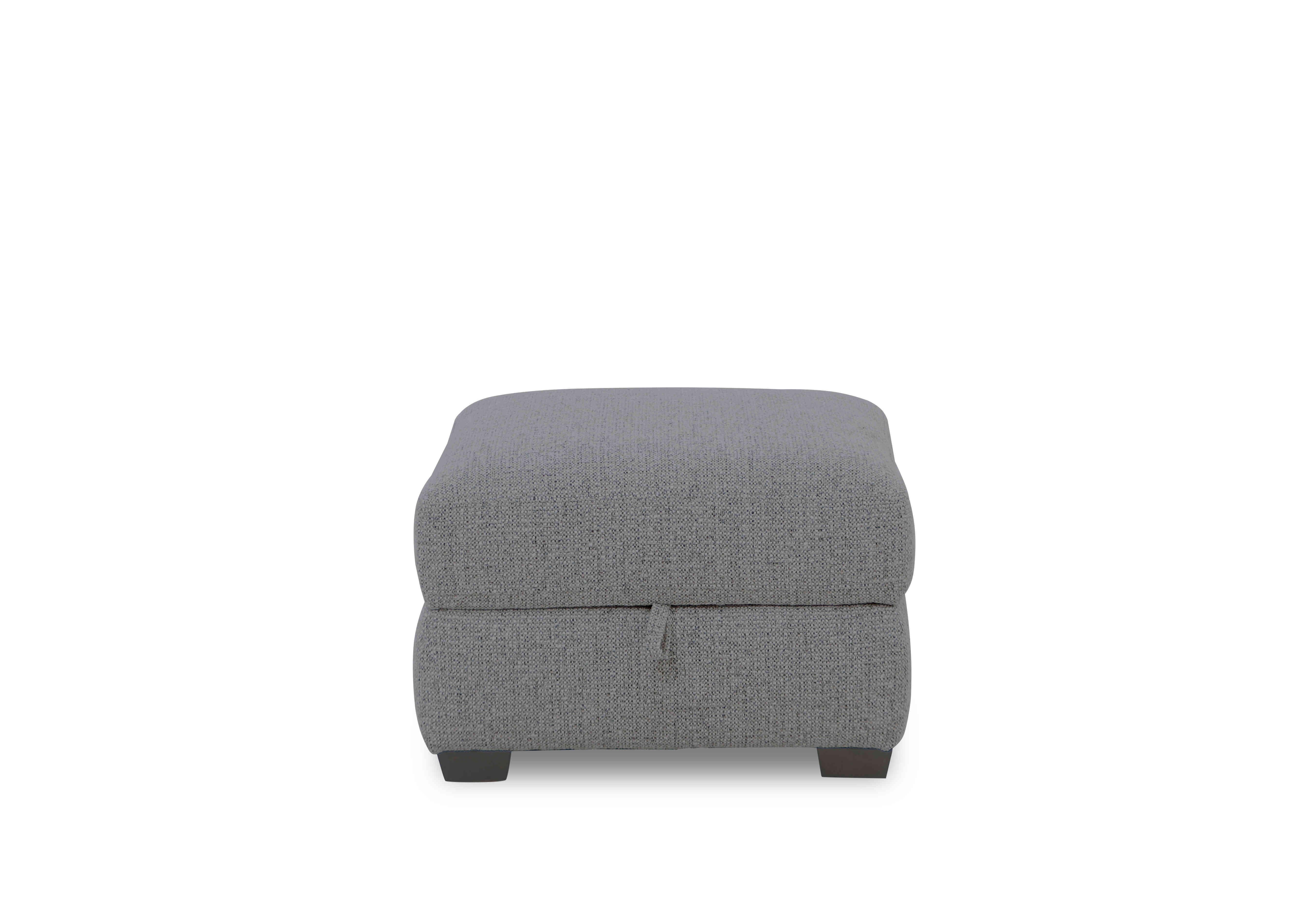 Nixon Fabric Storage Footstool in Fab-Mil-R451 Pewter on Furniture Village