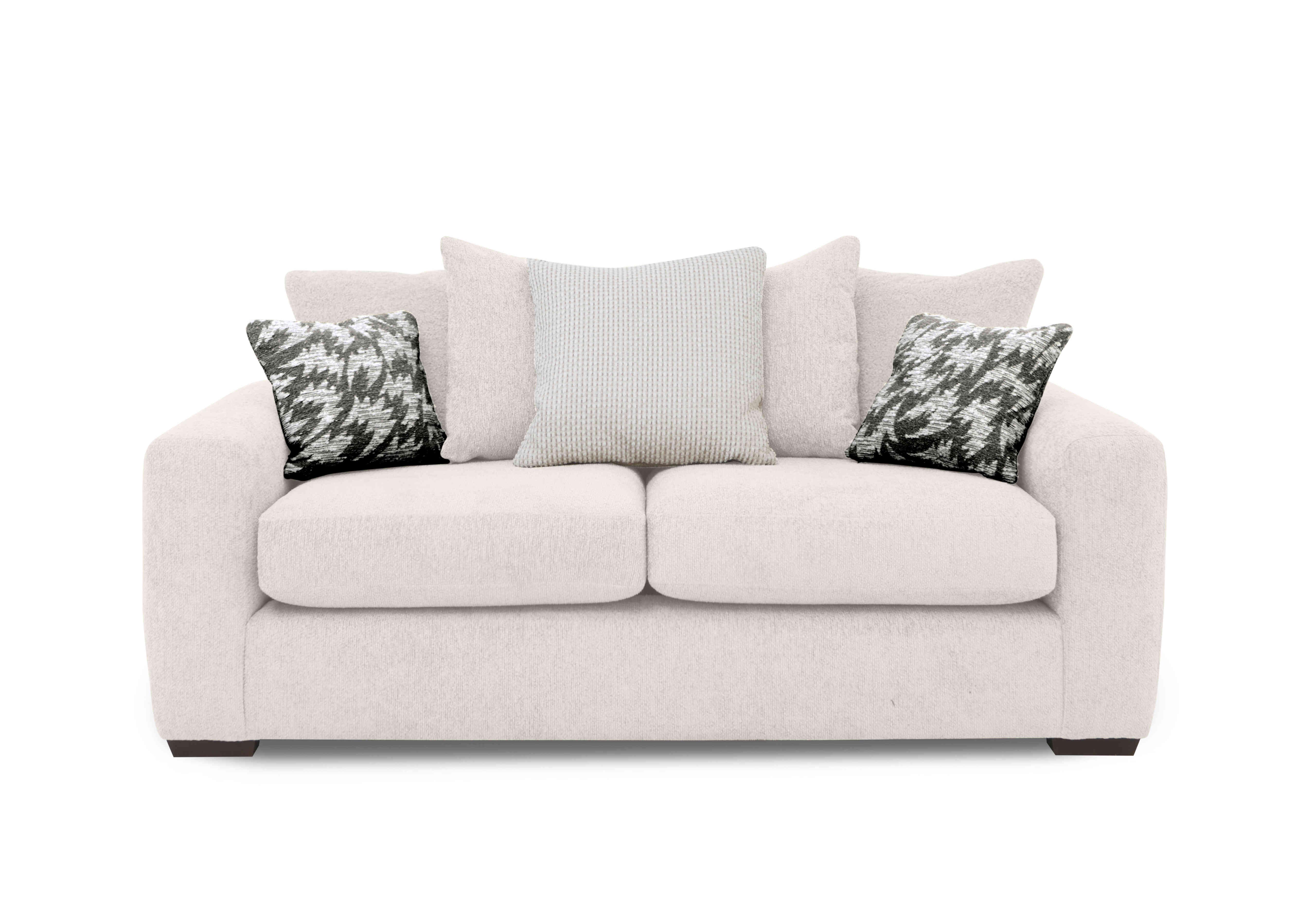 Harper 3 Seater Scatter Back Sofa in Leo Chalk on Furniture Village