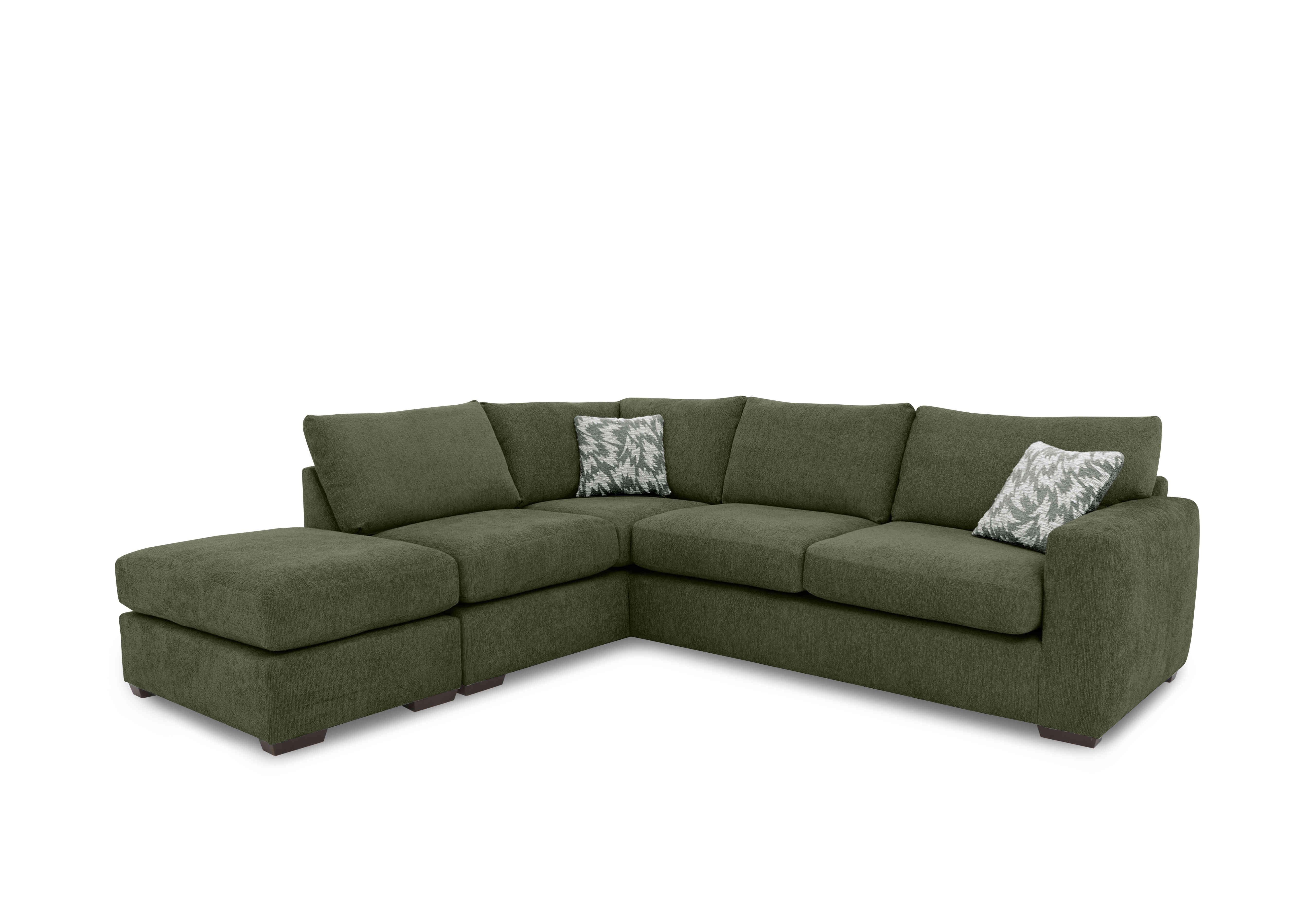 Harper Classic Back Corner Sofa in Leo Forest on Furniture Village