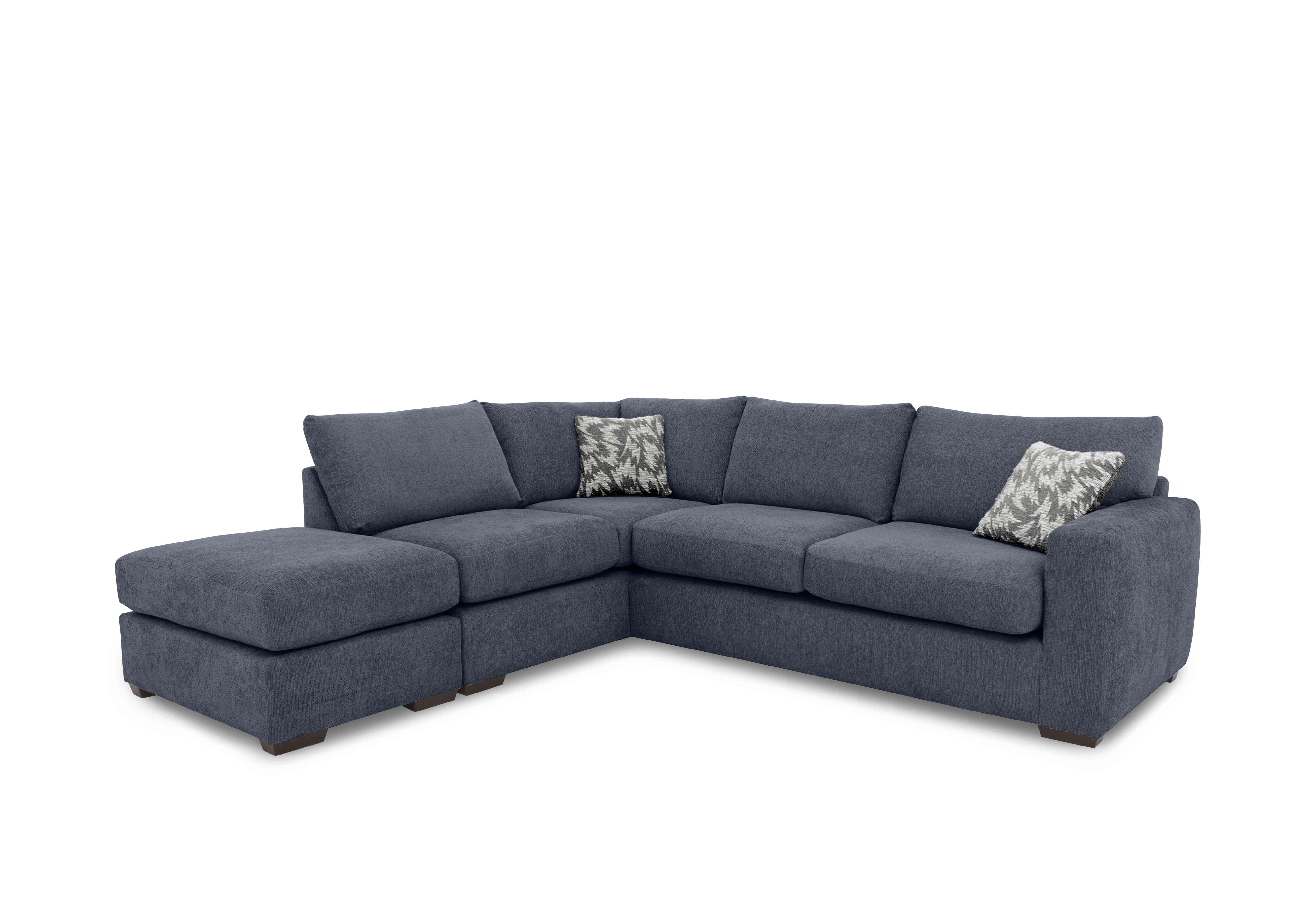 Harper Classic Back Corner Sofa in Leo Ocean on Furniture Village