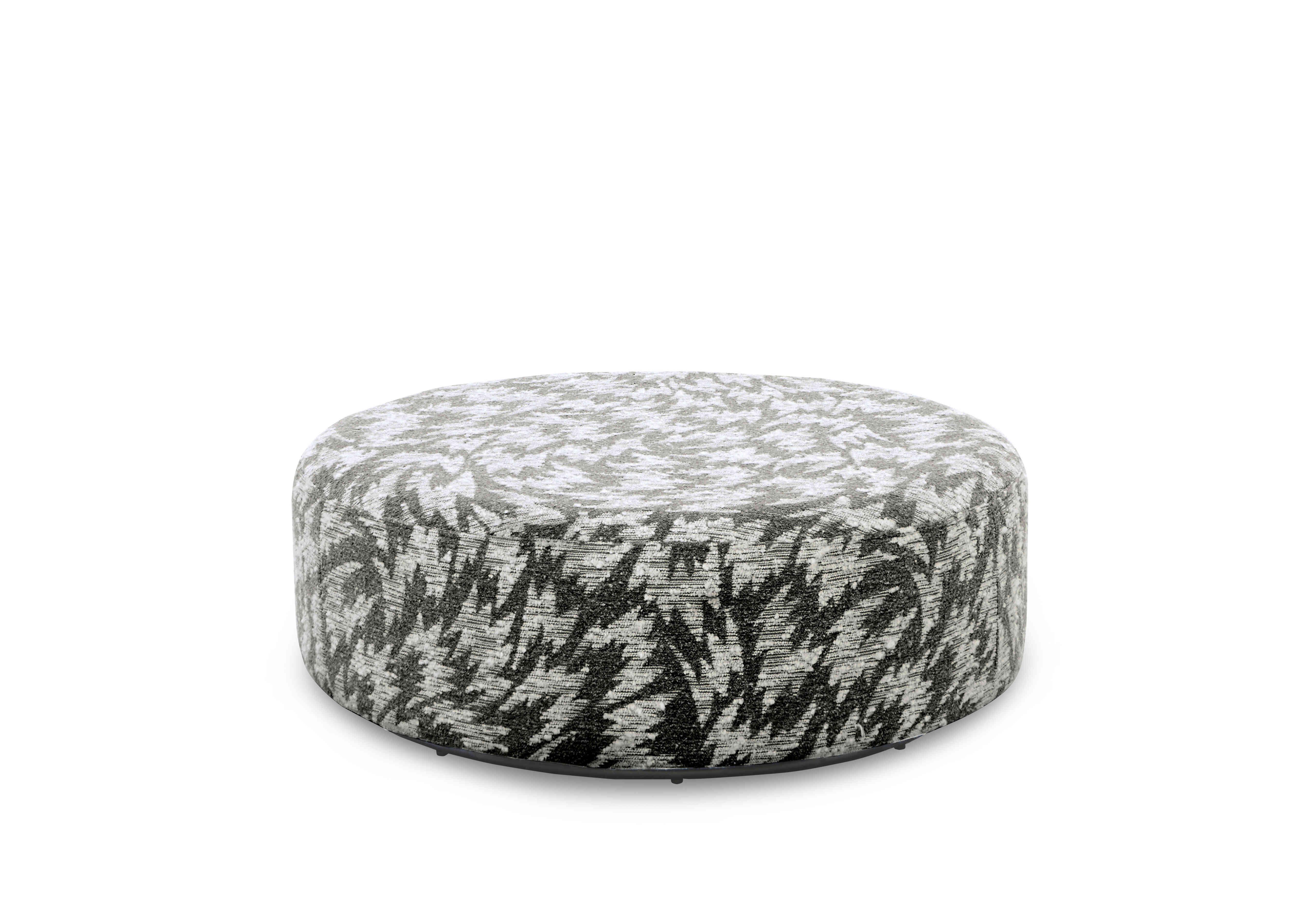 Harper Round Swivel Footstool in Otto Mono on Furniture Village