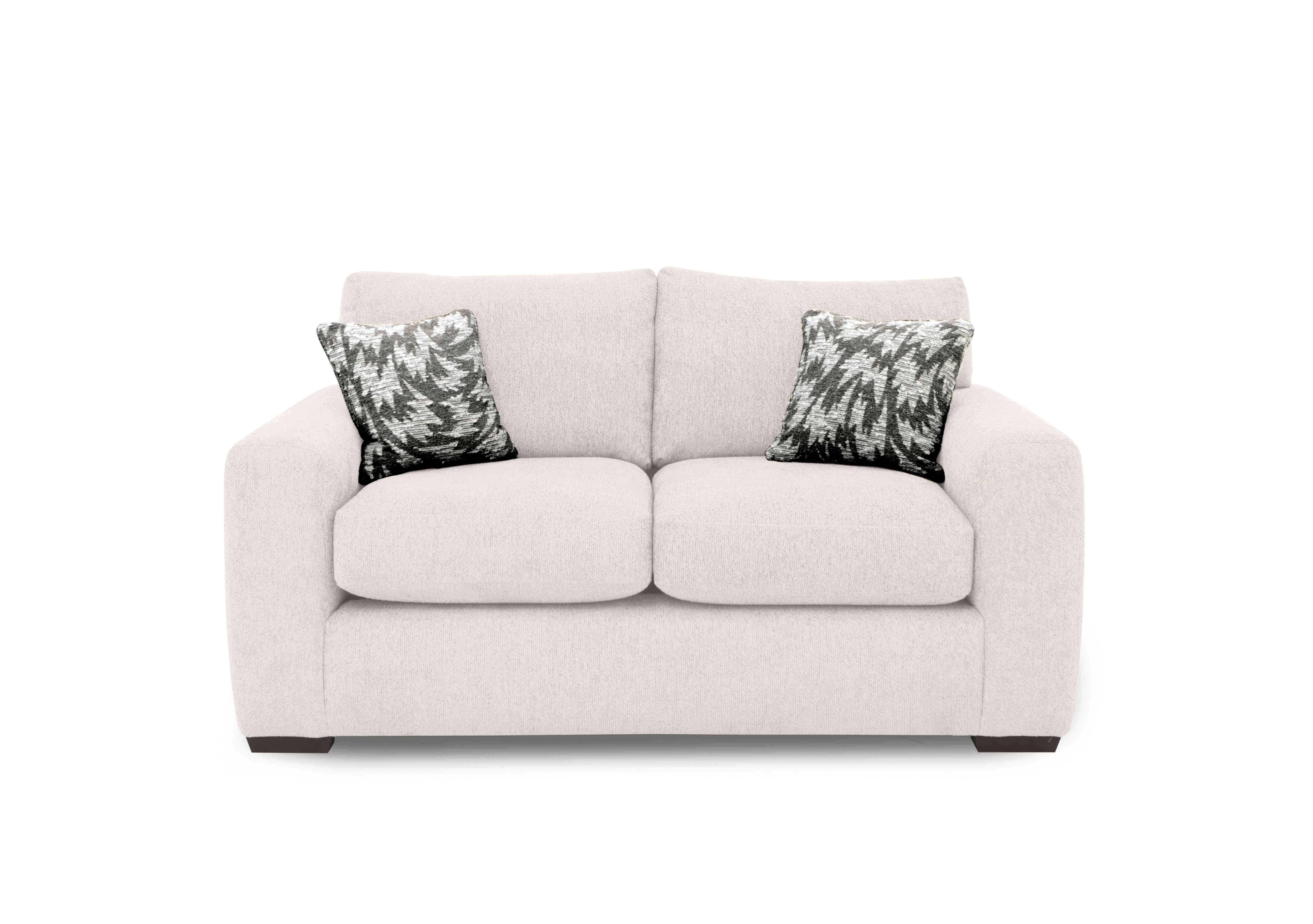 Harper 2 Seater Classic Back Sofa Bed in Leo Chalk on Furniture Village