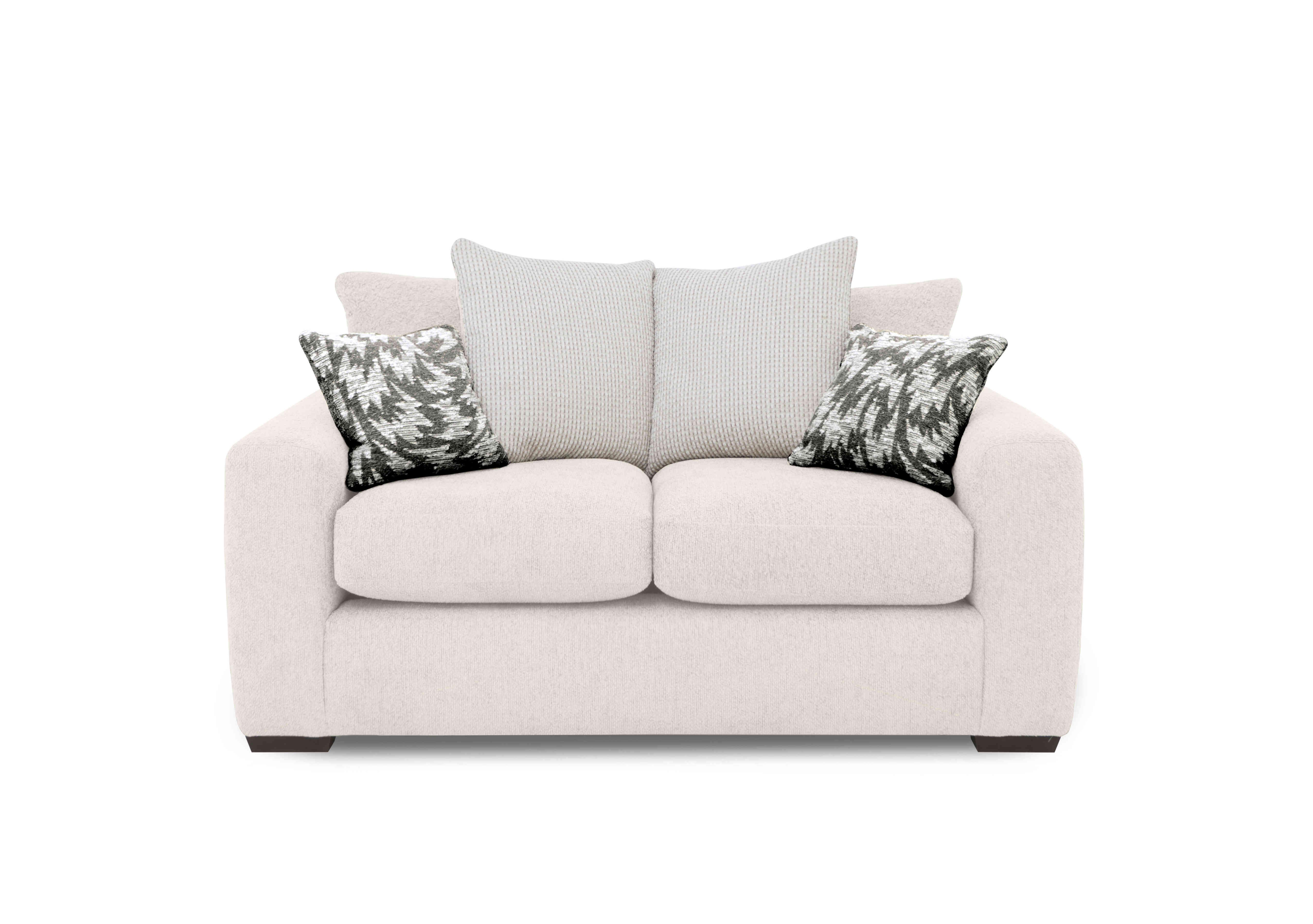 Harper 2 Seater Scatter Back Sofa Bed in Leo Chalk on Furniture Village