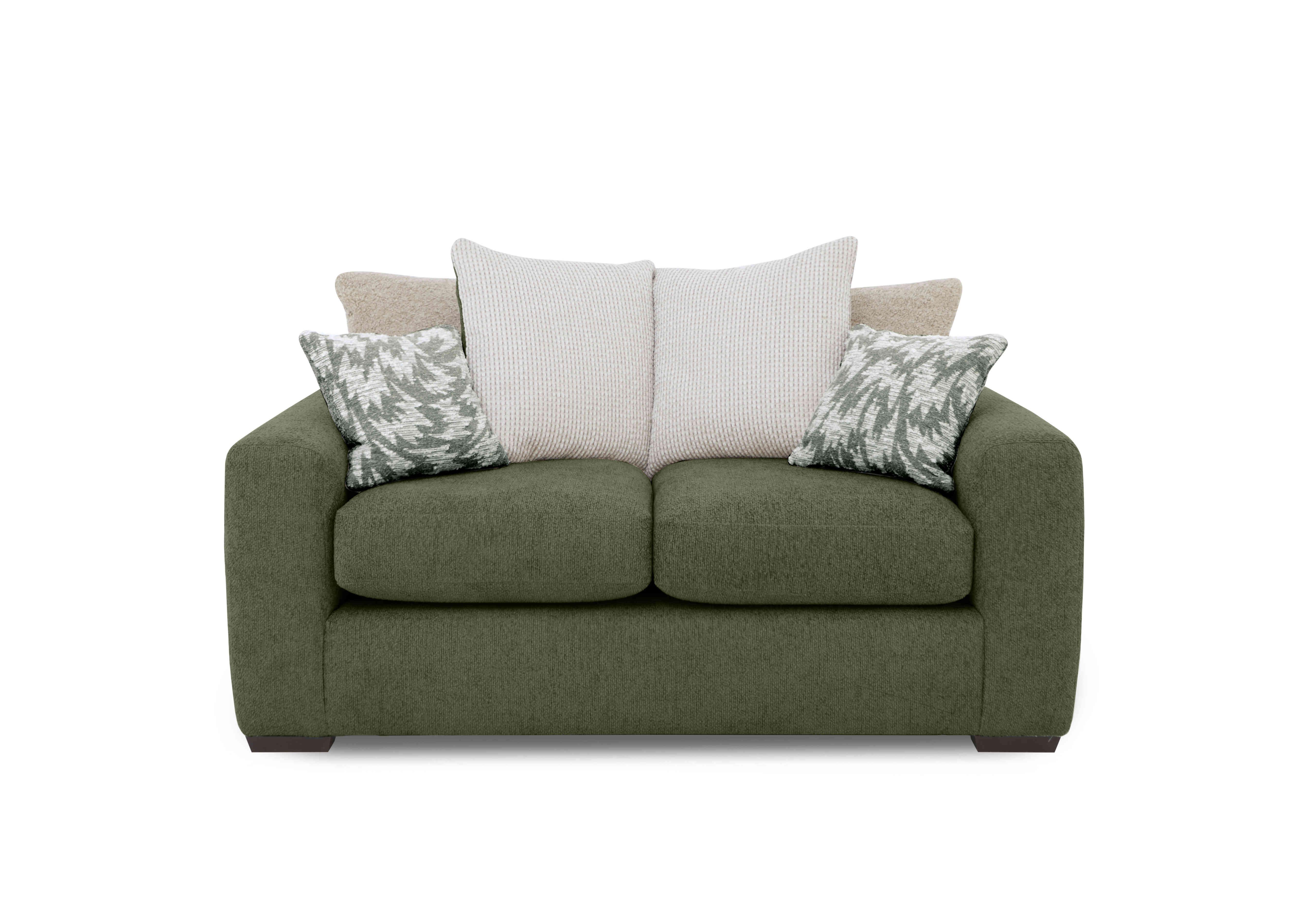 Harper 2 Seater Scatter Back Sofa Bed in Leo Forest on Furniture Village