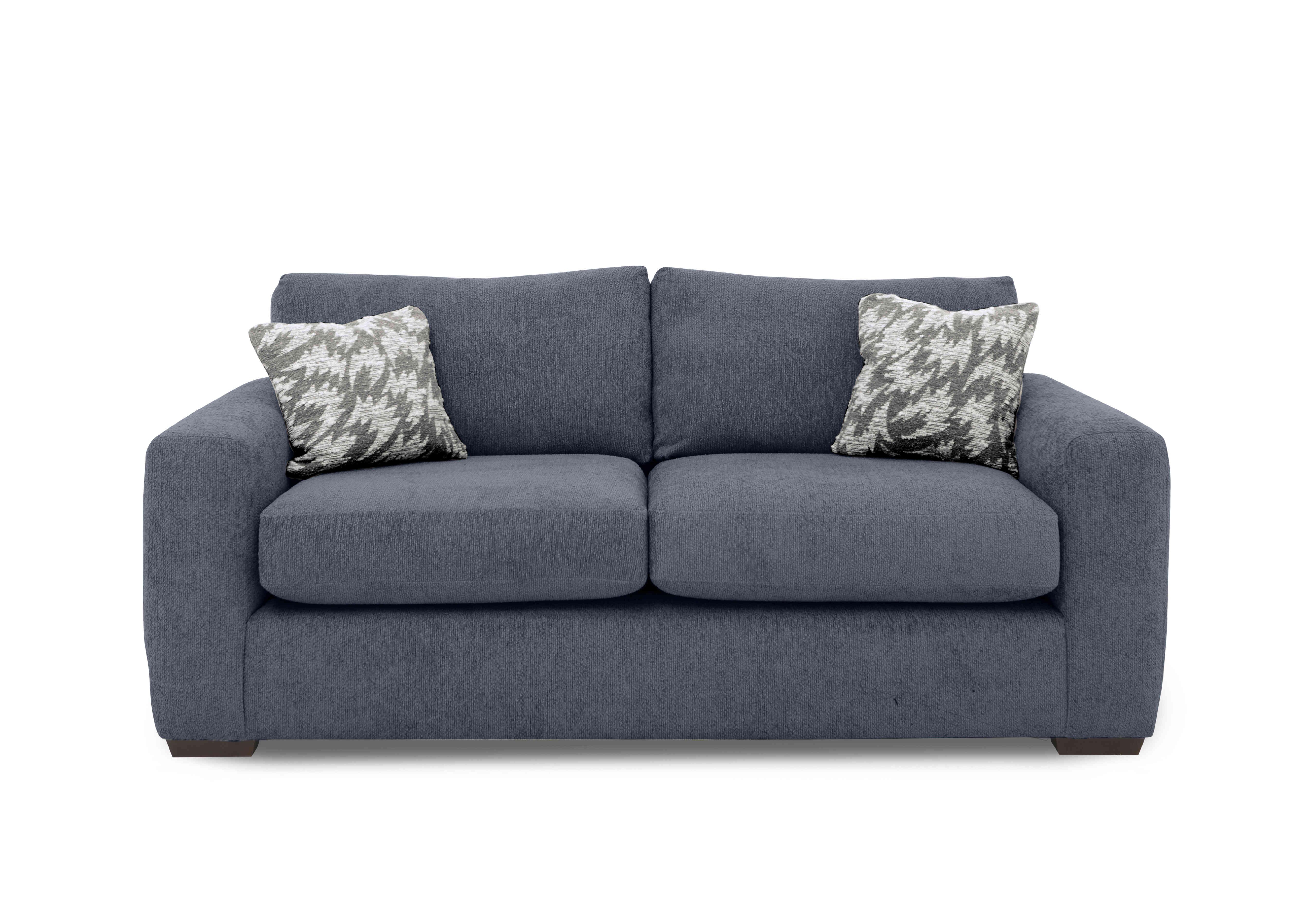 Harper 3 Seater Classic Back Sofa Bed in Leo Ocean on Furniture Village