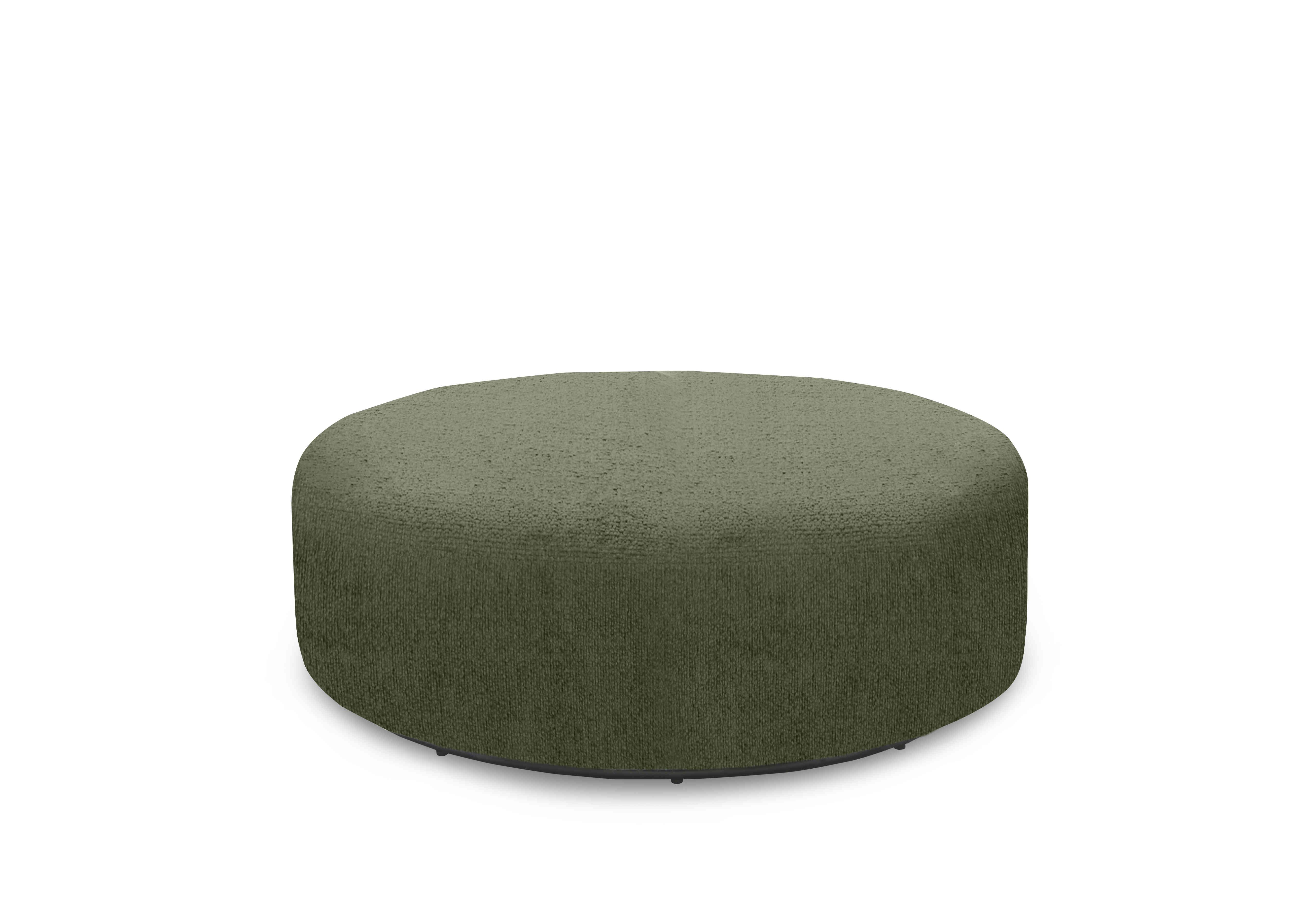 Harper Round Footstool in Leo Forest on Furniture Village
