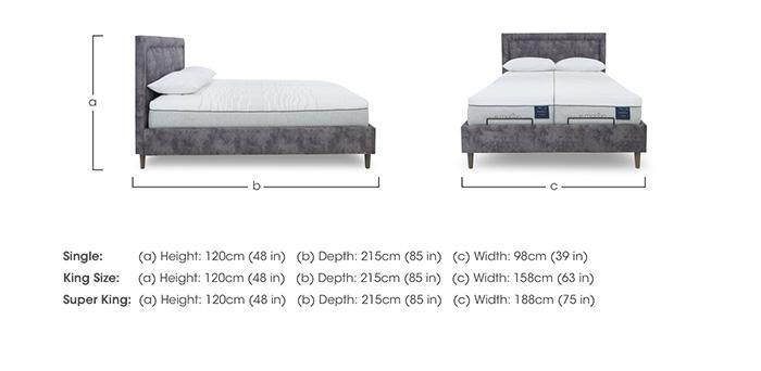 E-Motion Yumi Dual Adjustable Bed Frame with Massage Function in  on Furniture Village