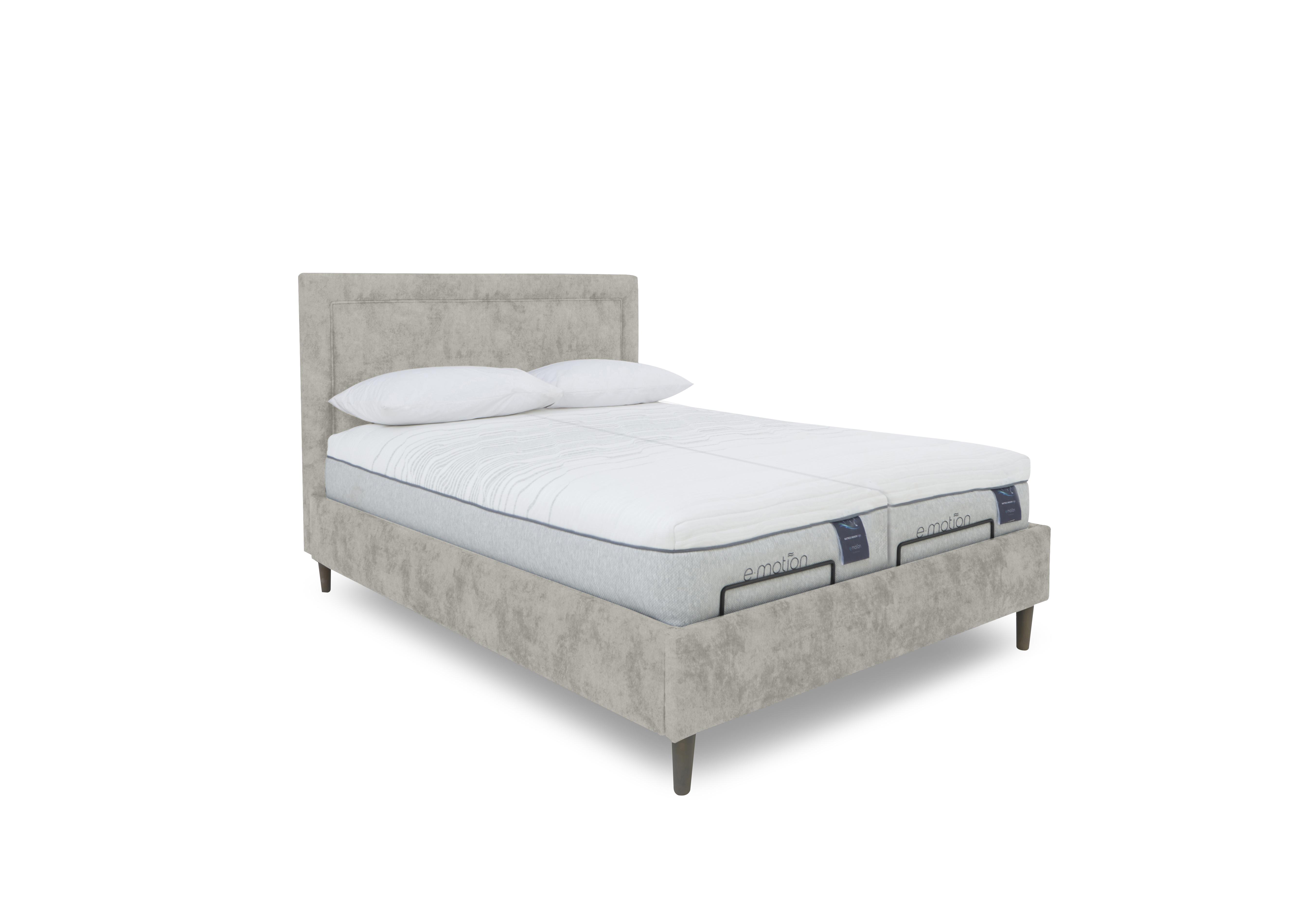 E-Motion Yumi Dual Adjustable Bed Frame with Massage Function in Daytona Stone on Furniture Village