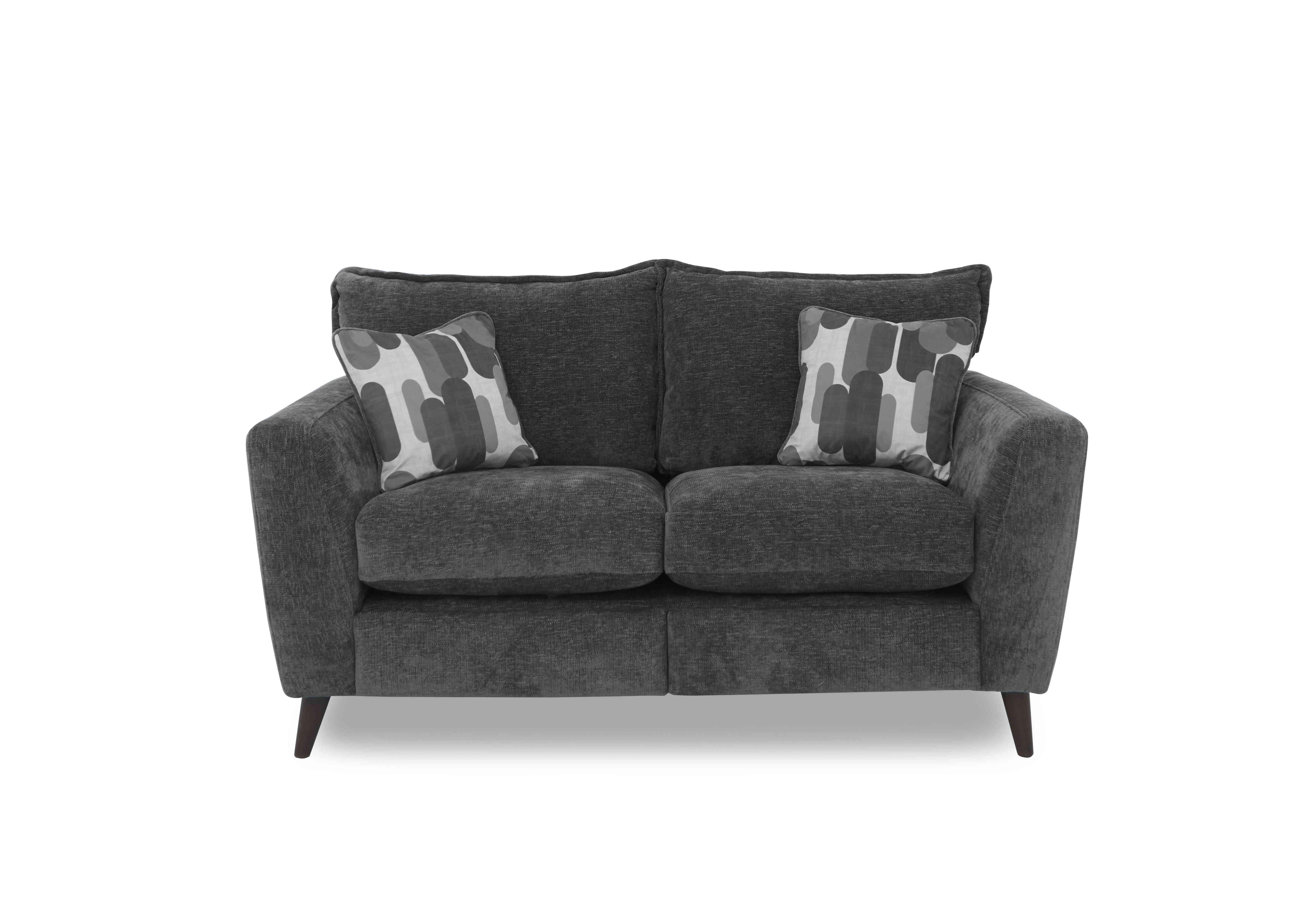 Sofia 2 Seater Fabric Sofa in Marlon Nero Wf on Furniture Village