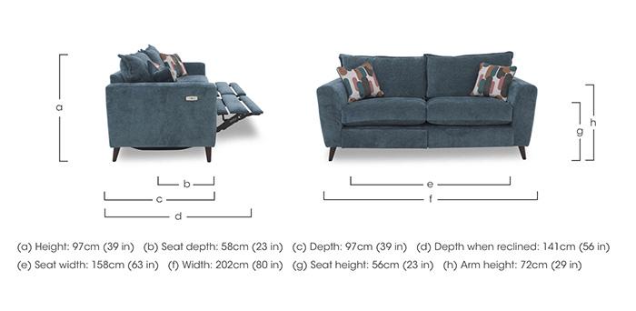 Sofia 3 Seater Fabric Sofa in  on Furniture Village