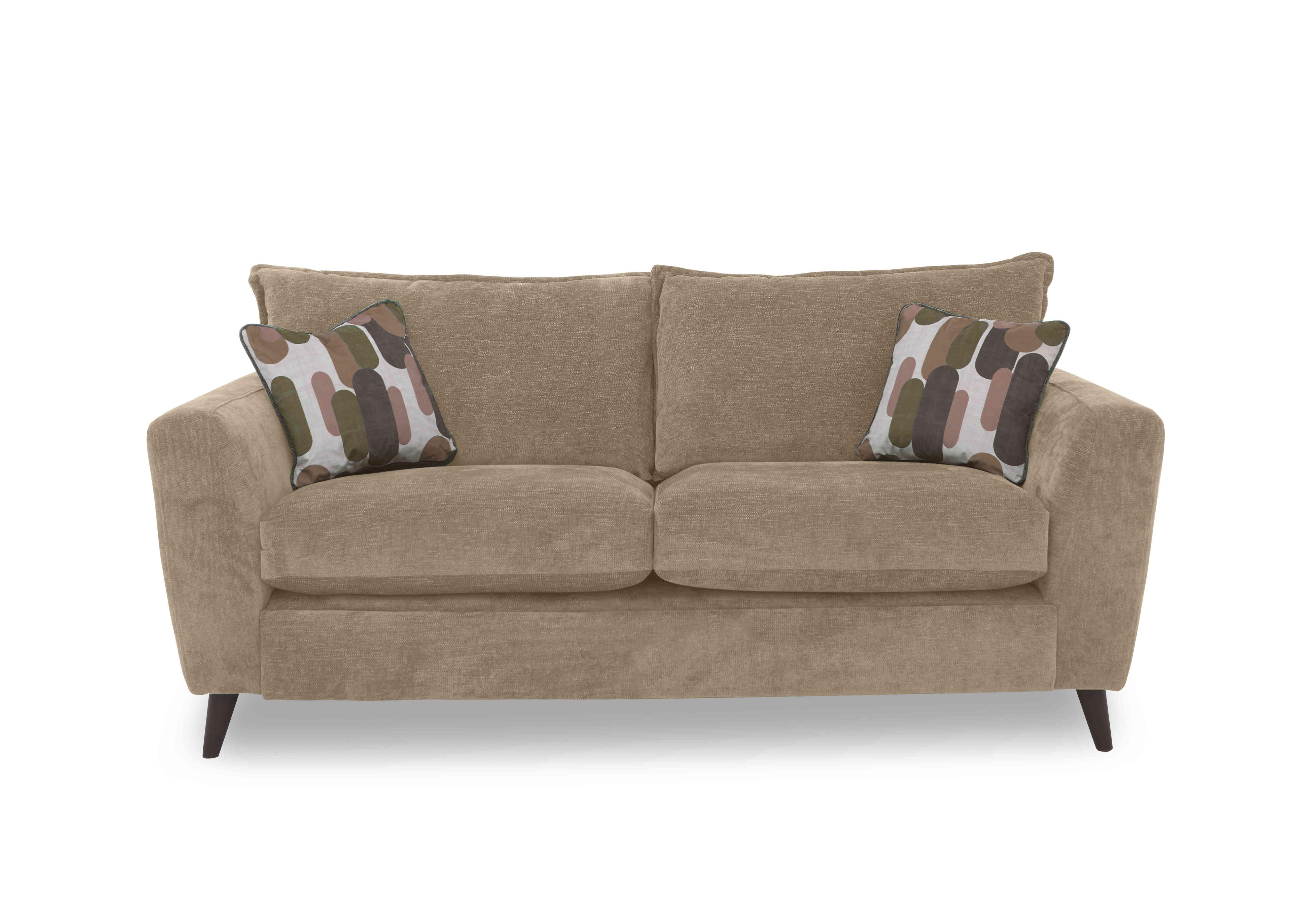 Sofia 3 Seater Fabric Sofa in Marlon Caramel Wf on Furniture Village