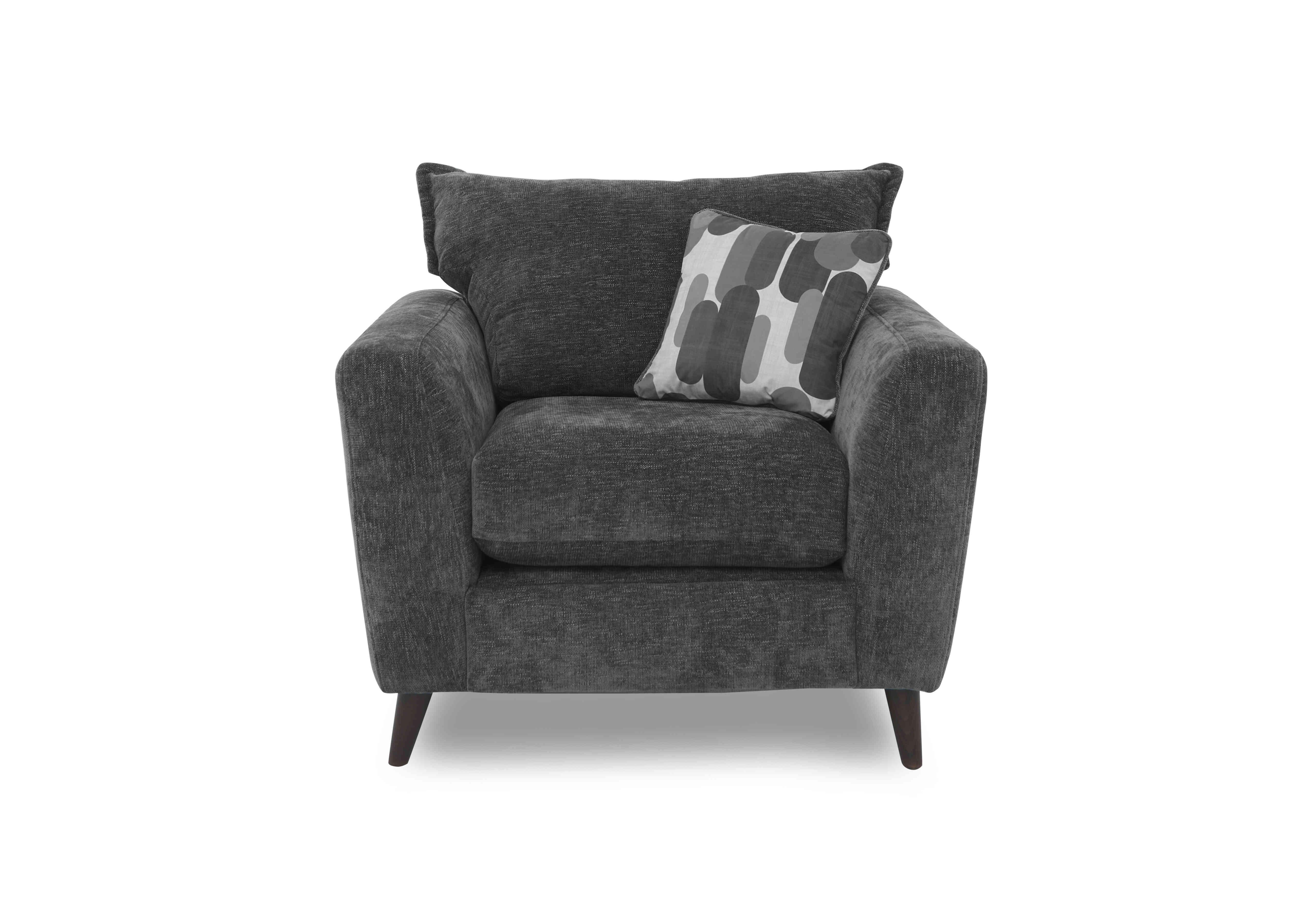 Sofia Fabric Chair in Marlon Nero Wf on Furniture Village