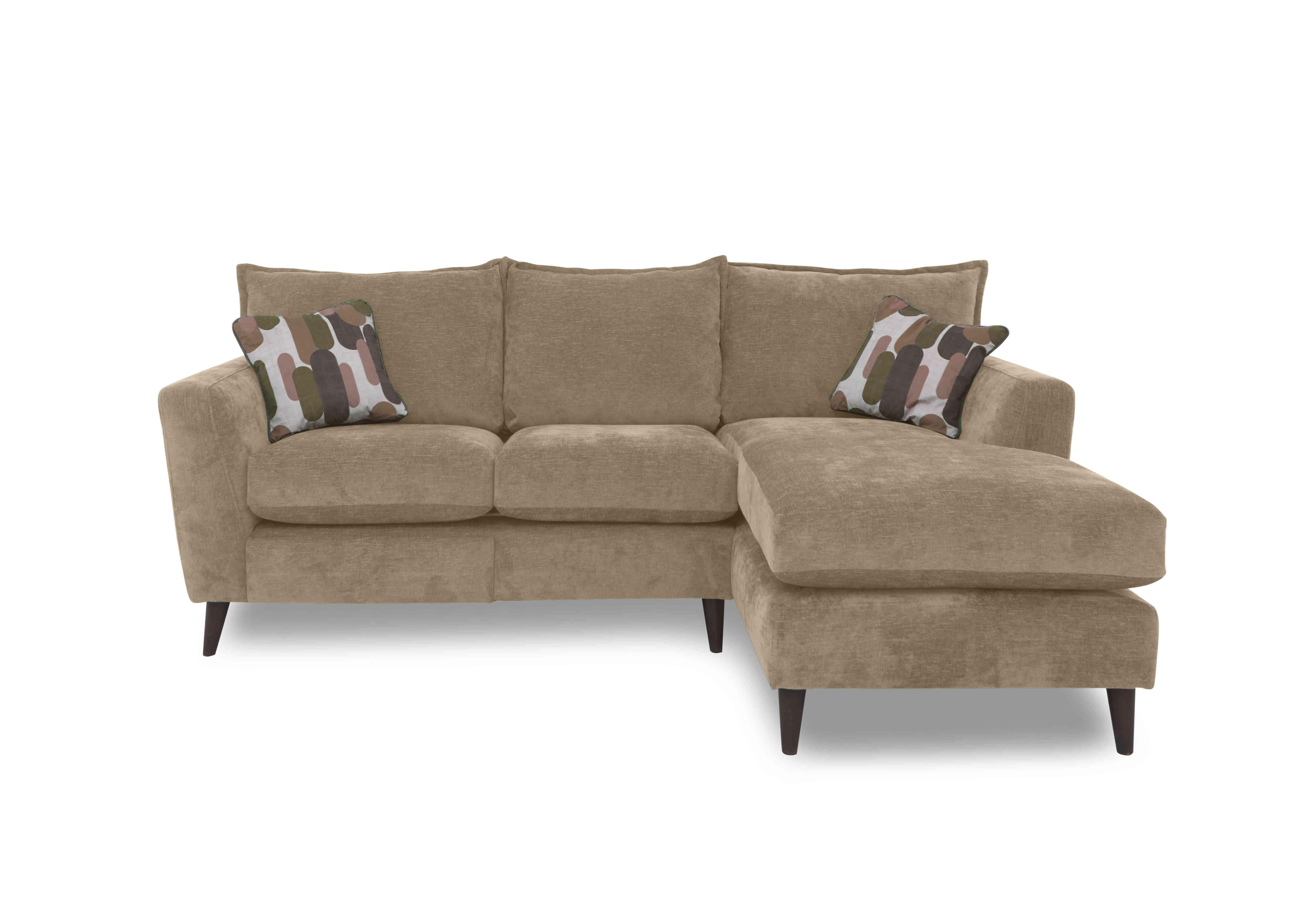 Sofia Fabric Corner Sofa with Chaise End in Marlon Caramel Wf on Furniture Village