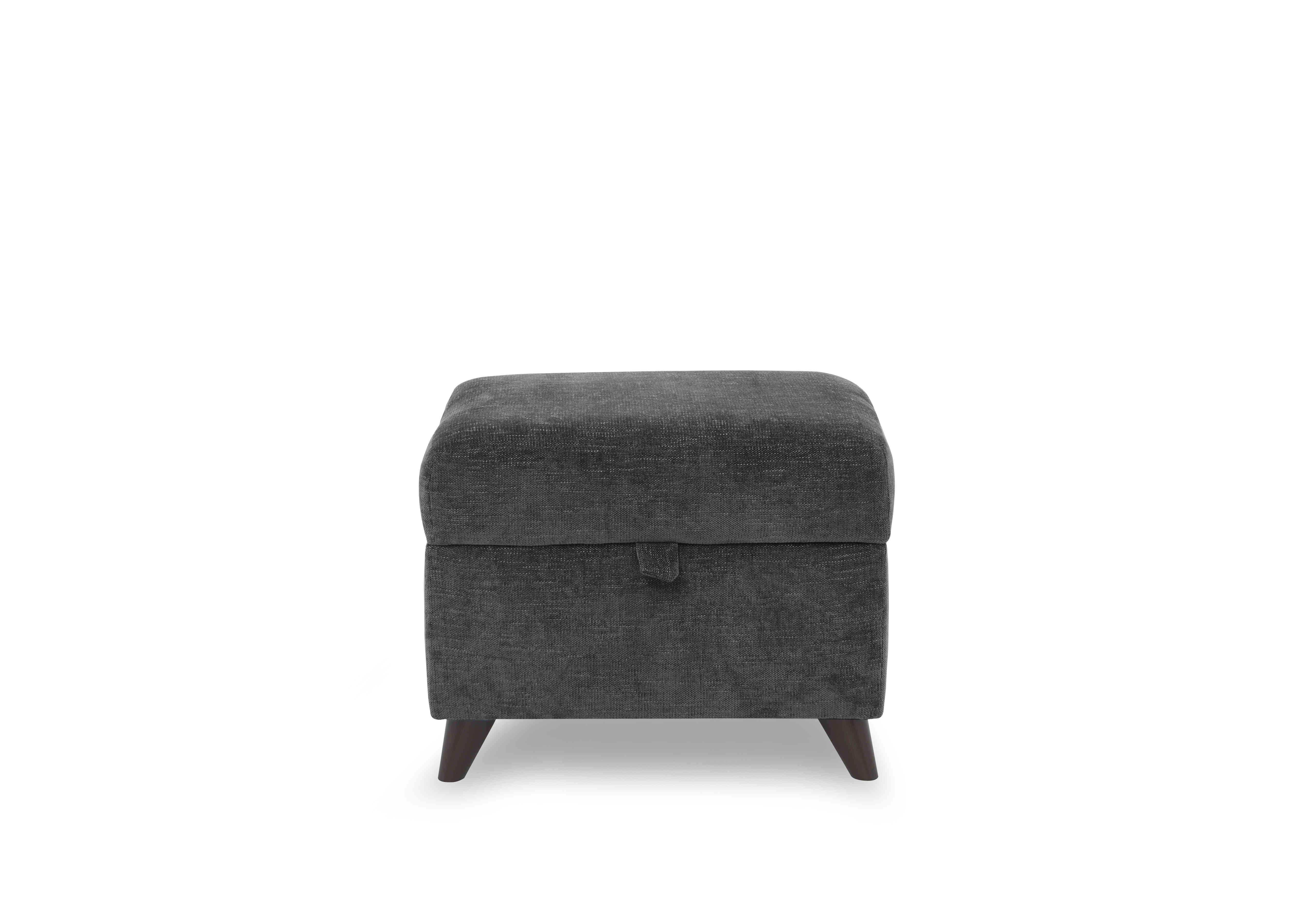 Sofia Fabric Storage Footstool in Marlon Nero Wf on Furniture Village