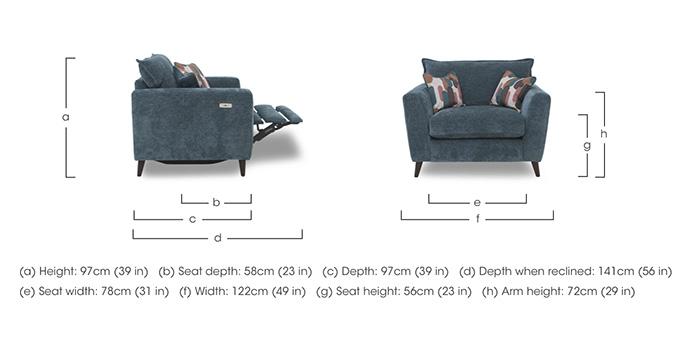 Sofia Fabric Snuggler Chair in  on Furniture Village