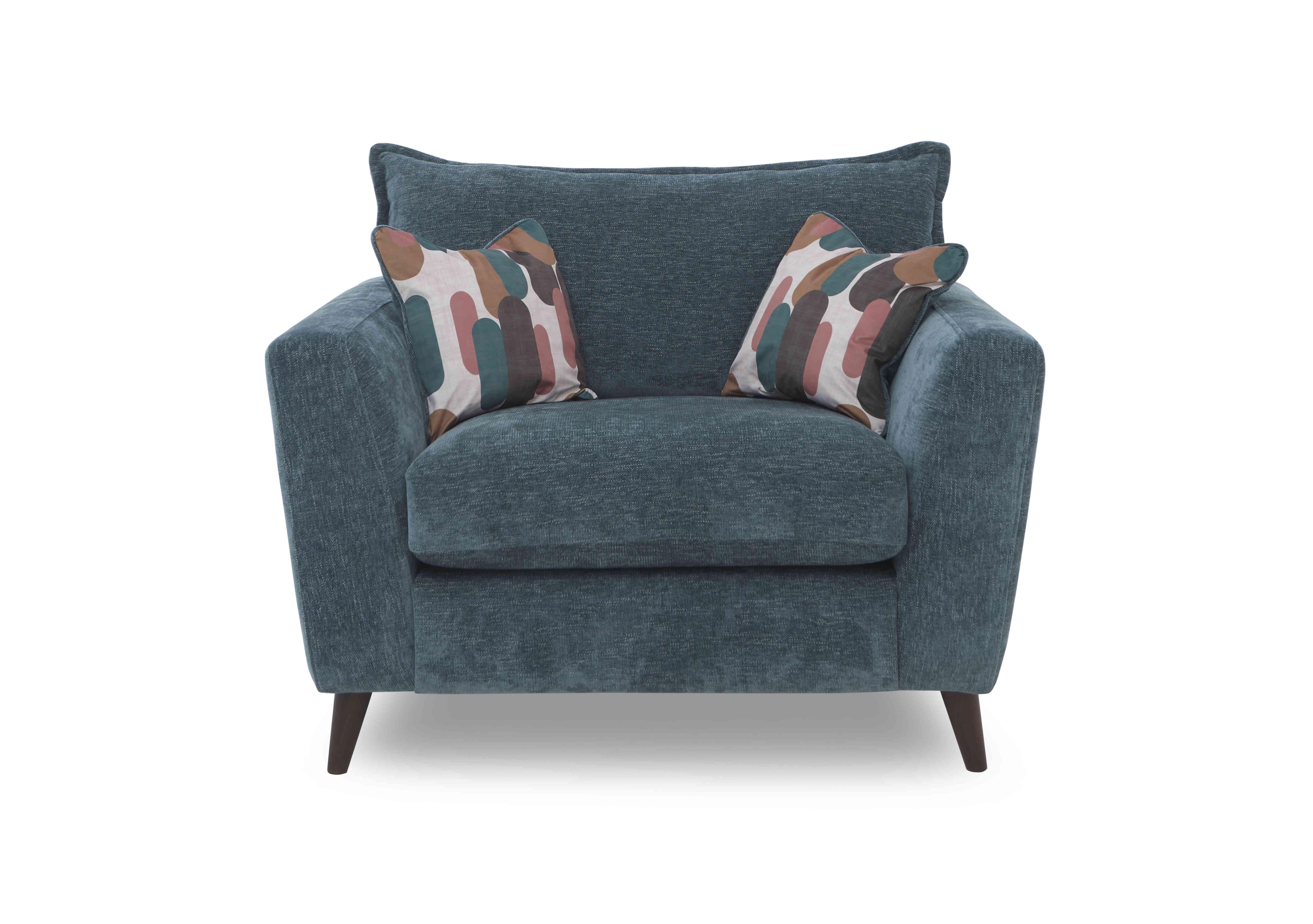 Sofia Fabric Snuggler Chair in Marlon Atlantic Wf on Furniture Village