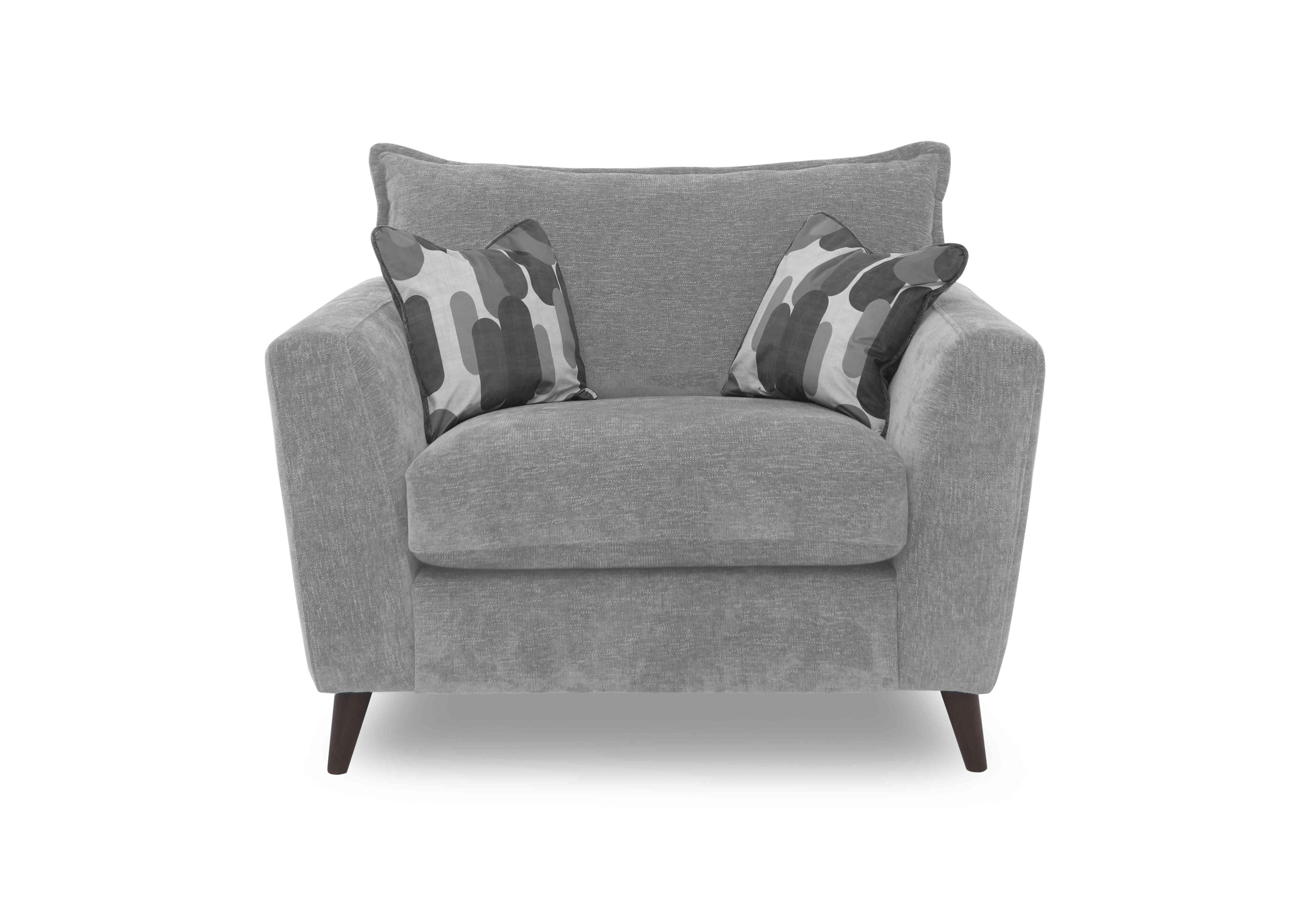 Sofia Fabric Snuggler Chair in Marlon Casper Wf on Furniture Village