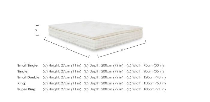 E-Motion Adjustable Pillow Top Natural Pocket Spring Mattress in  on Furniture Village