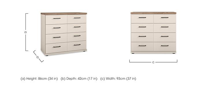 Adeline 4+4 Drawer Chest in  on Furniture Village