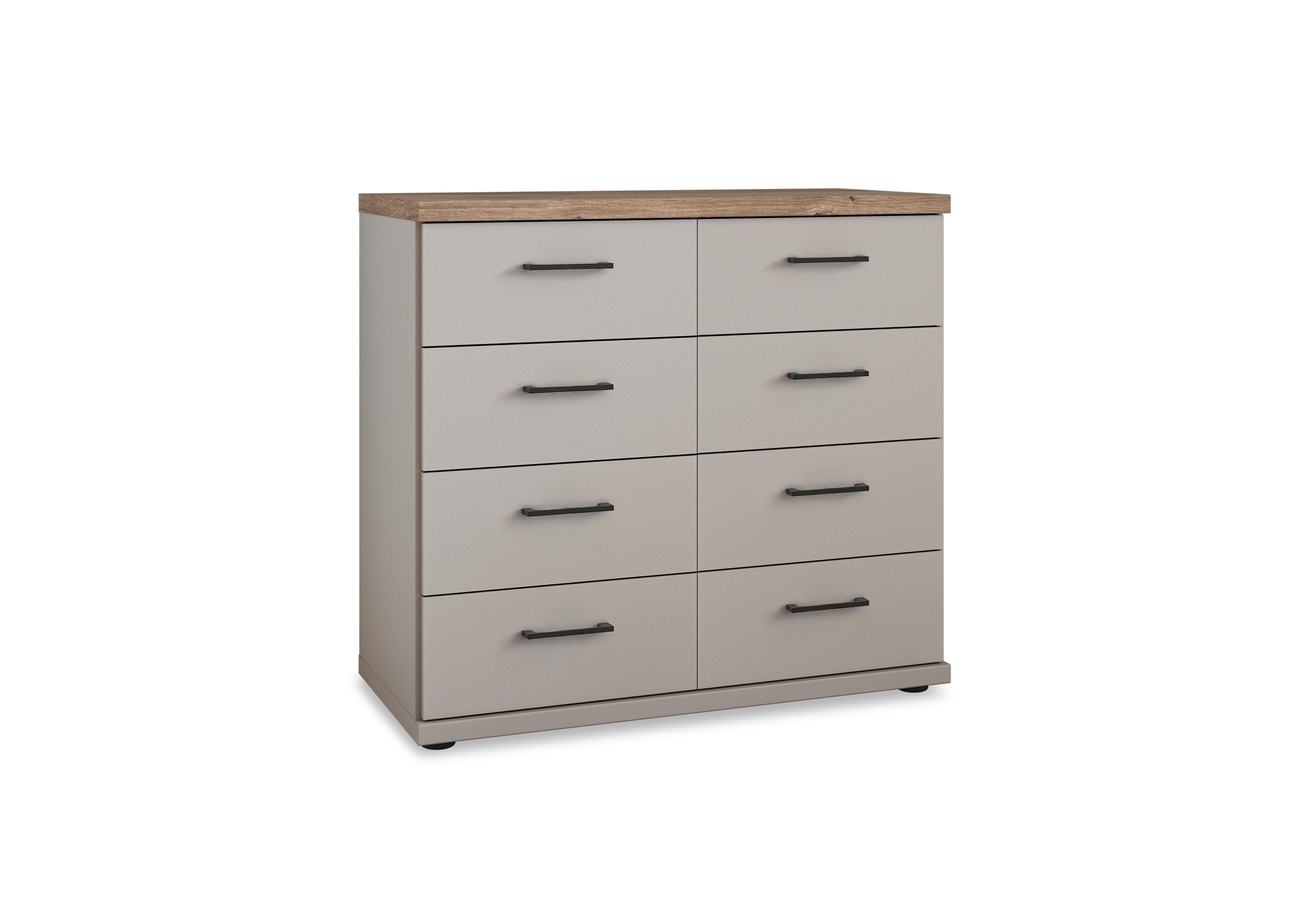 Adeline 4+4 Drawer Chest in Pebble Grey on Furniture Village