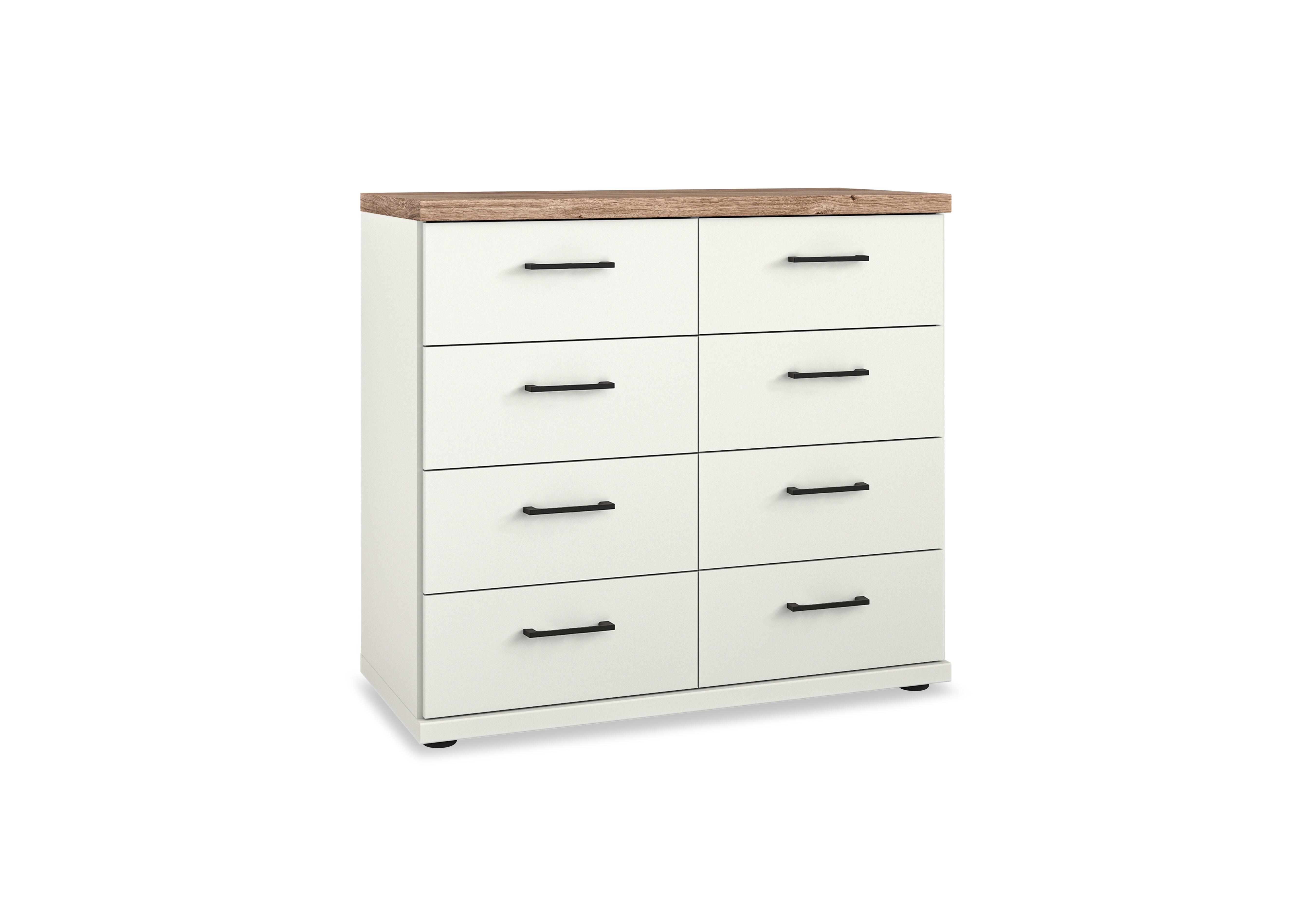 Adeline 4+4 Drawer Chest in White on Furniture Village