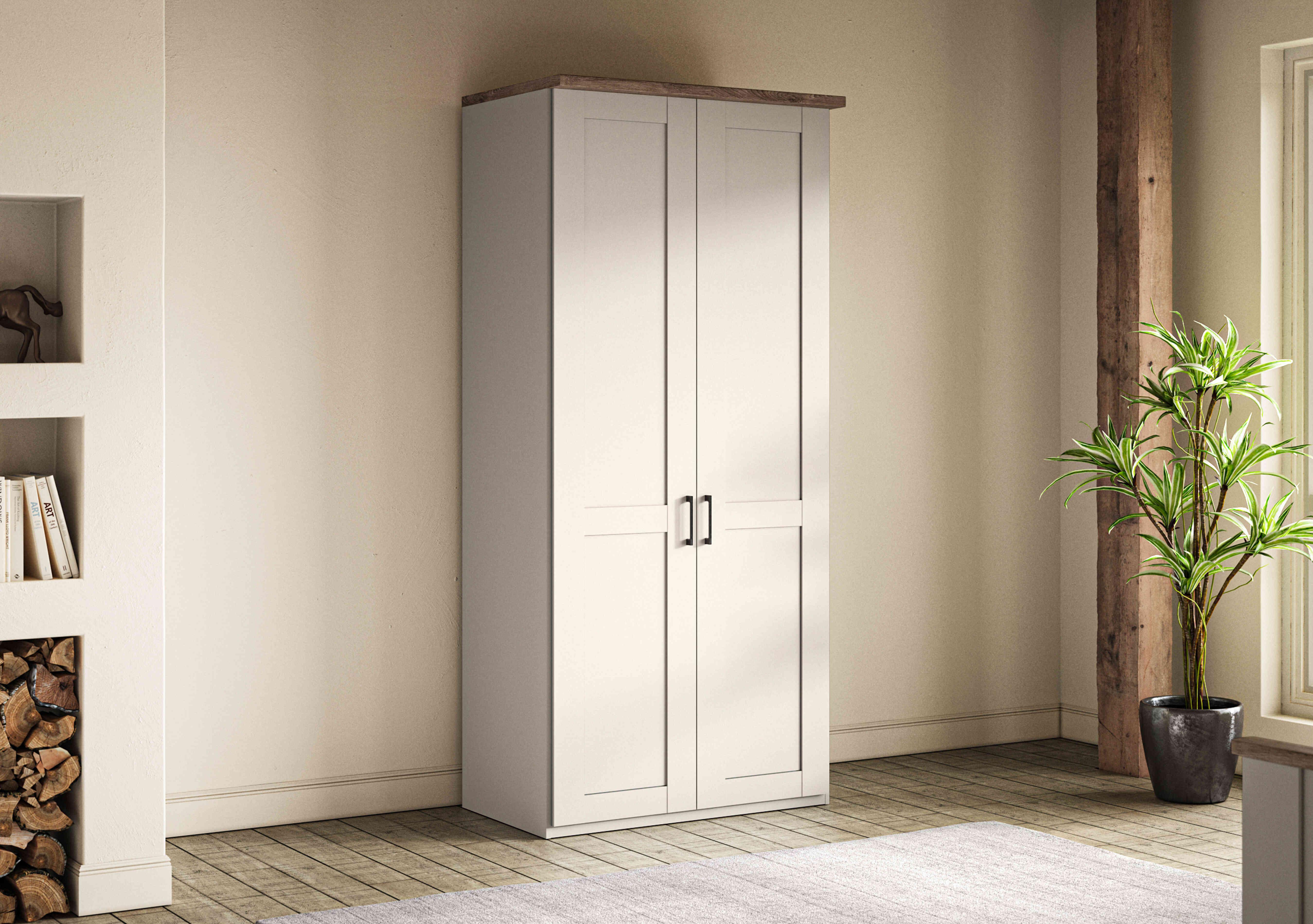 Adeline 2 Door Hinged Wardrobe in  on Furniture Village