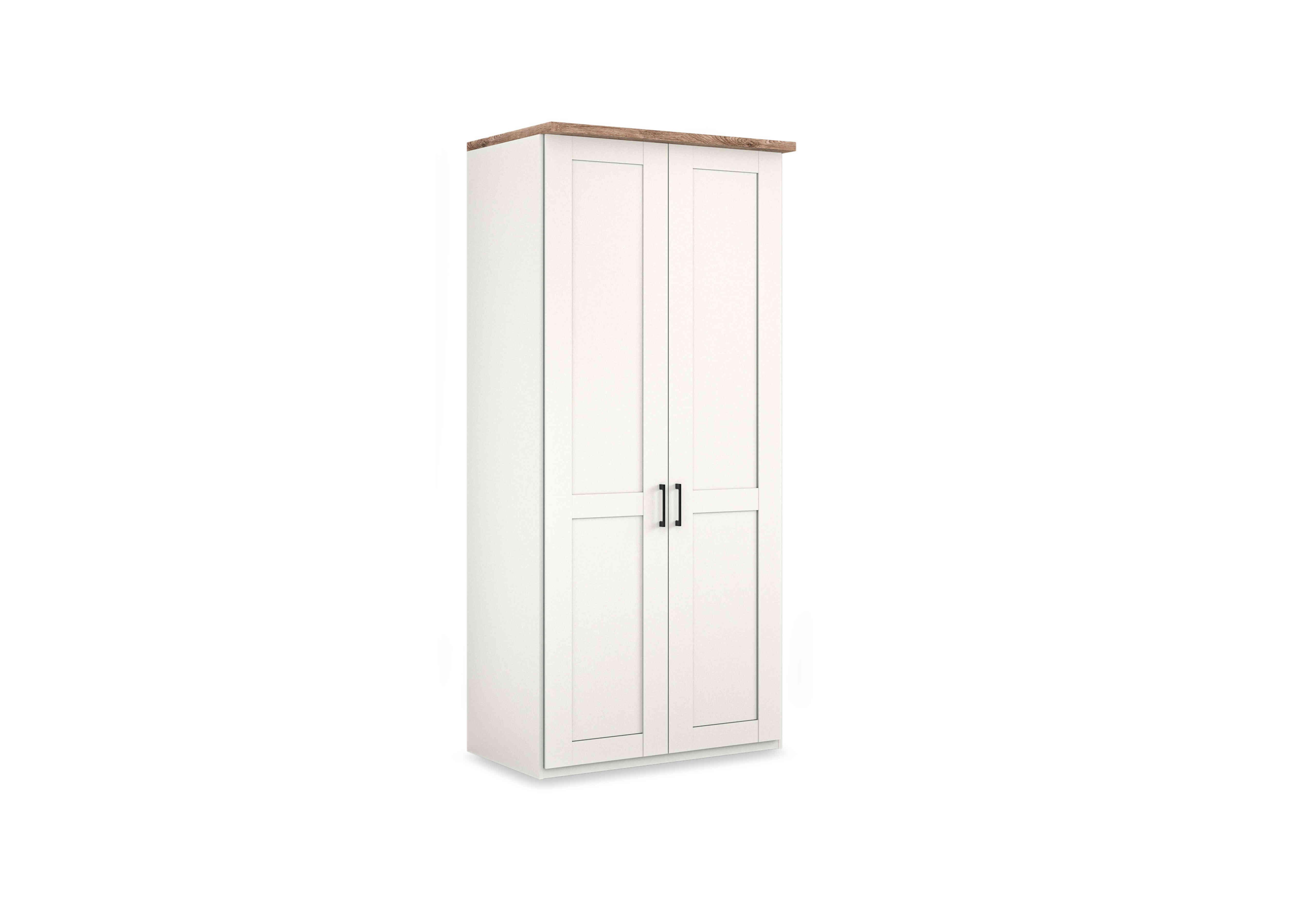 Adeline 2 Door Hinged Wardrobe in White on Furniture Village