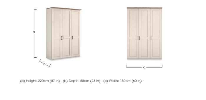 Adeline 3 Door Hinged Wardrobe in  on Furniture Village