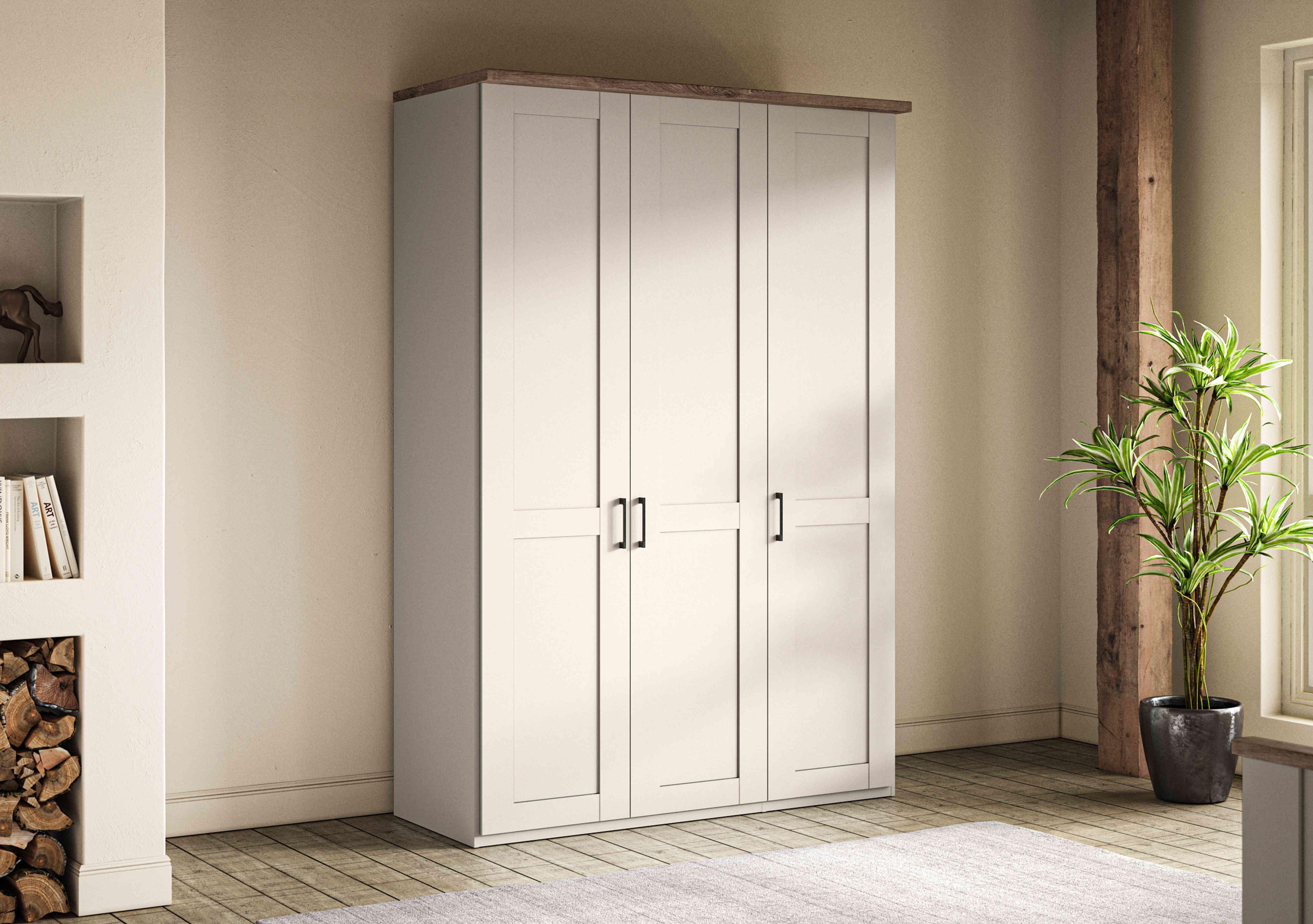 Adeline 3 Door Hinged Wardrobe in  on Furniture Village