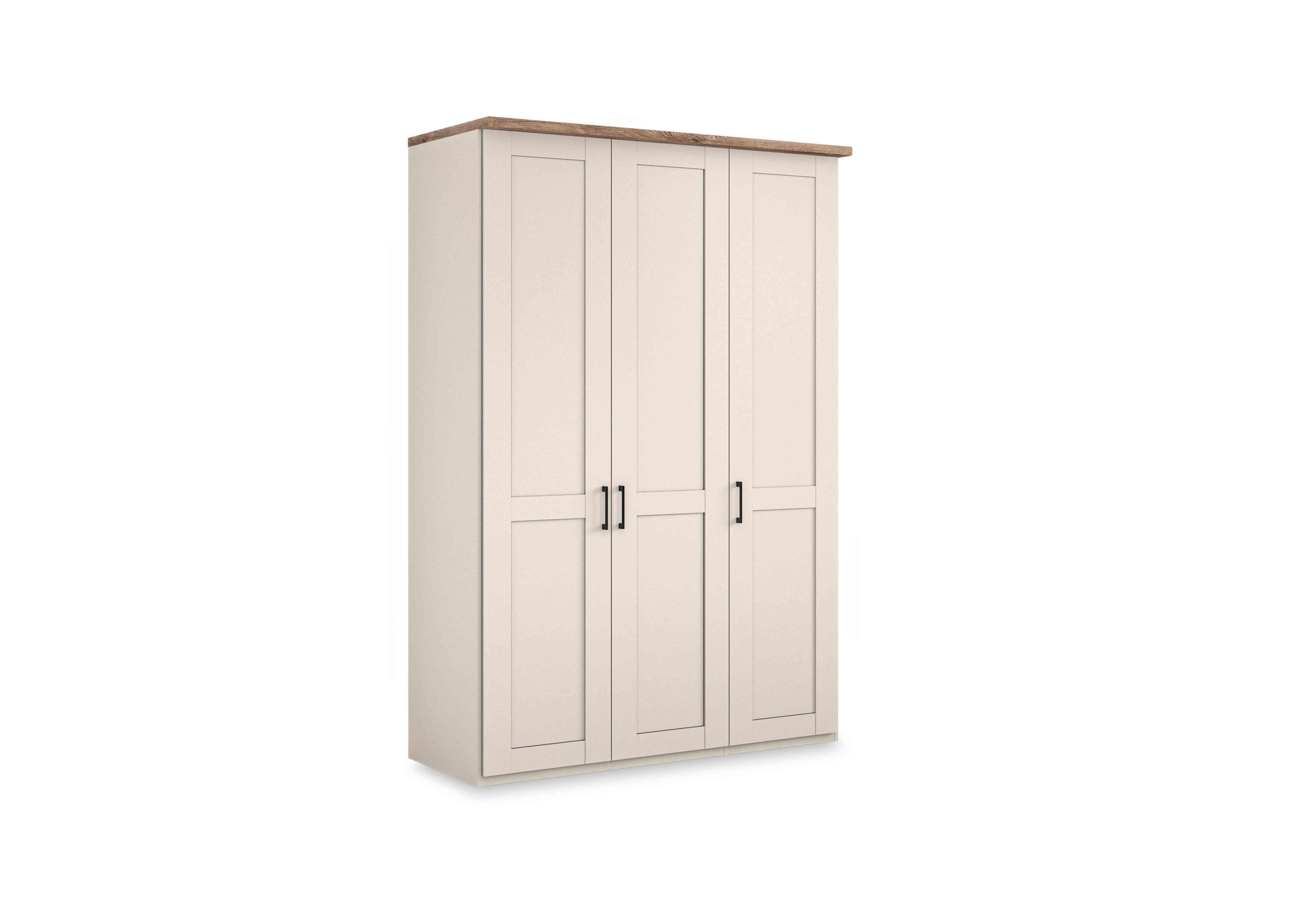 Adeline 3 Door Hinged Wardrobe in Champagne on Furniture Village