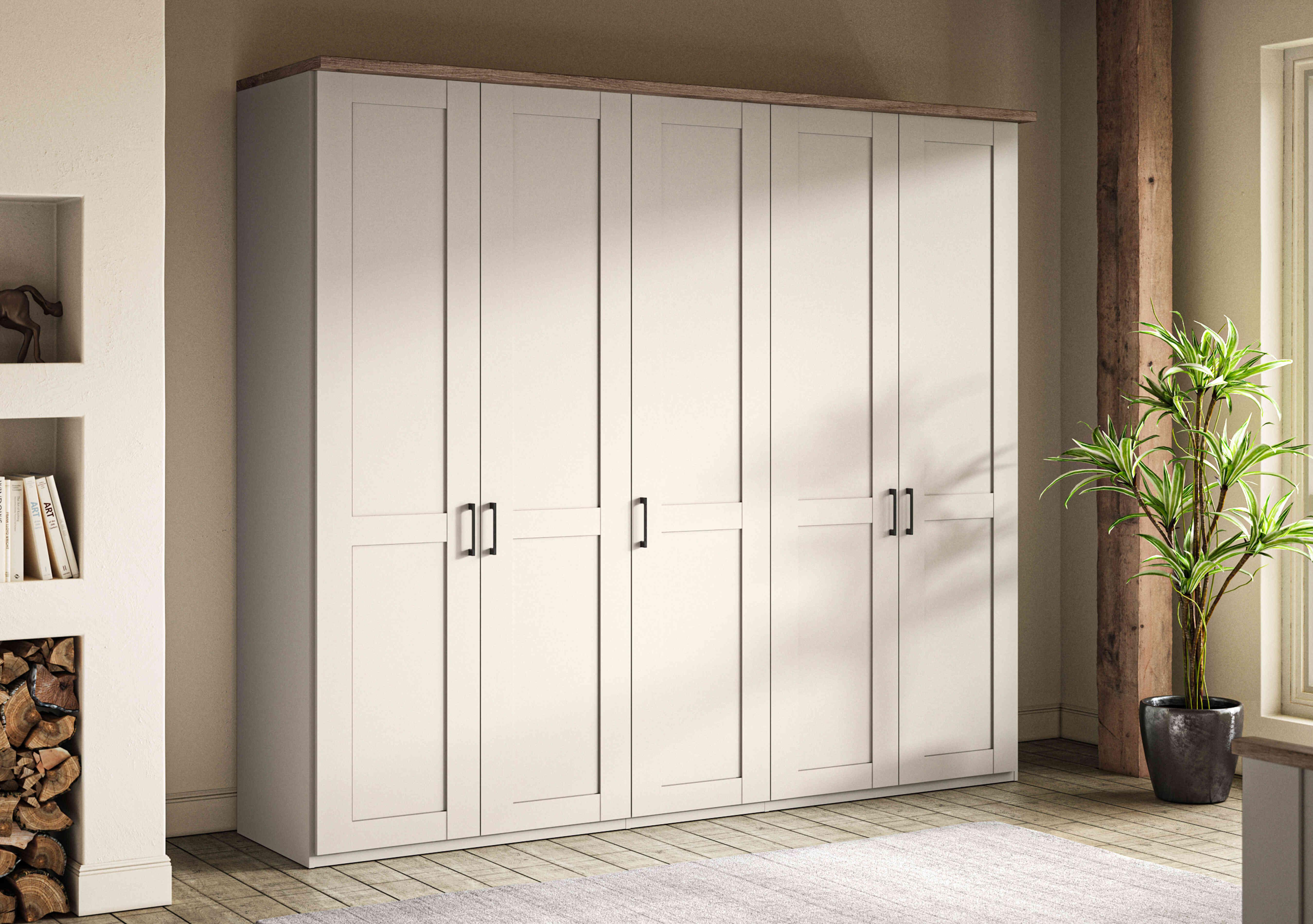 Adeline 5 Door Hinged Wardrobe in  on Furniture Village