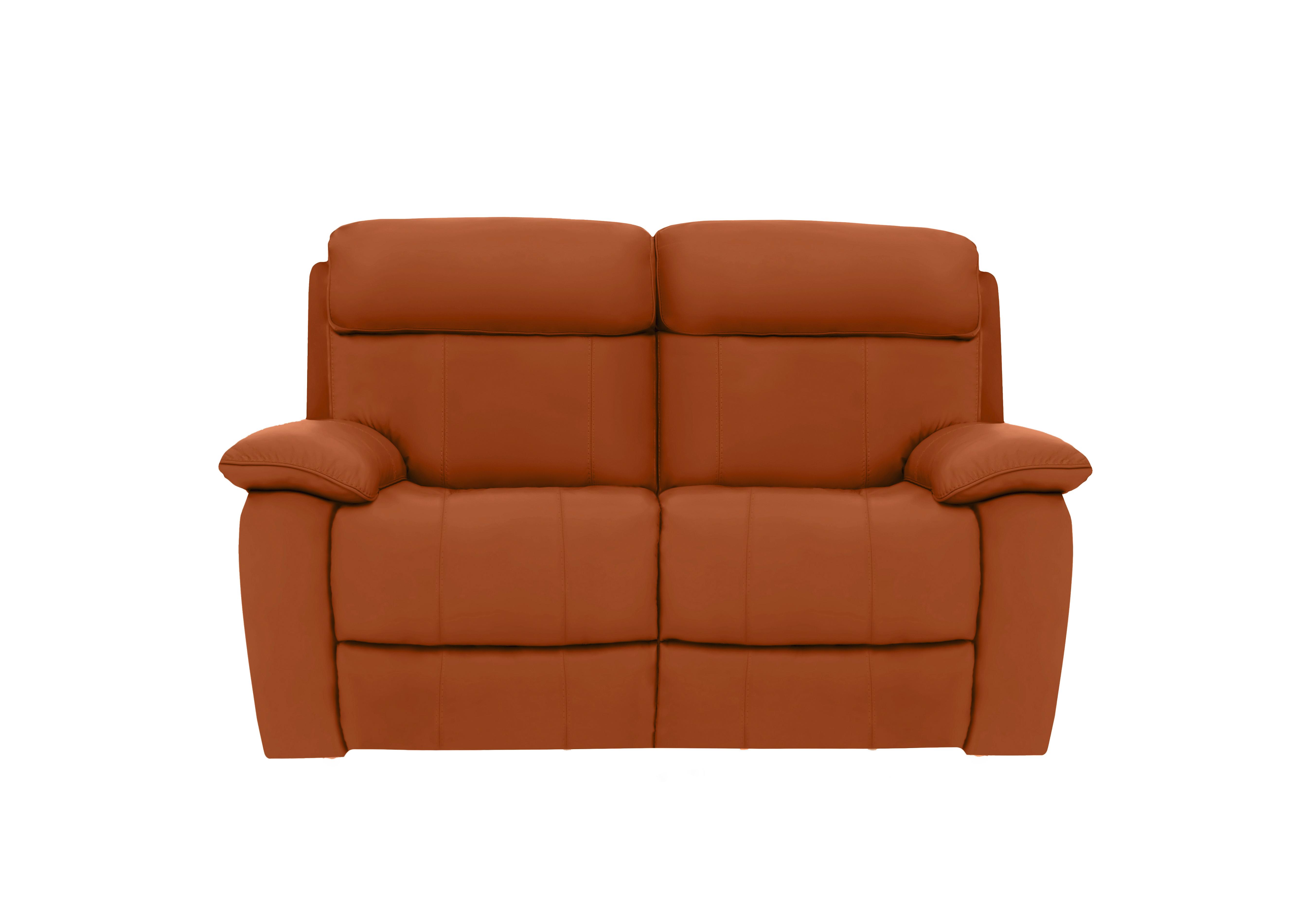 Moreno 2 Seater Leather Power Recliner Sofa with Power Headrests in Sk-598d Caramel on Furniture Village