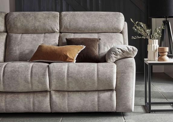 Moreno Seater Fabric Power Recliner Sofa with Power Headrests