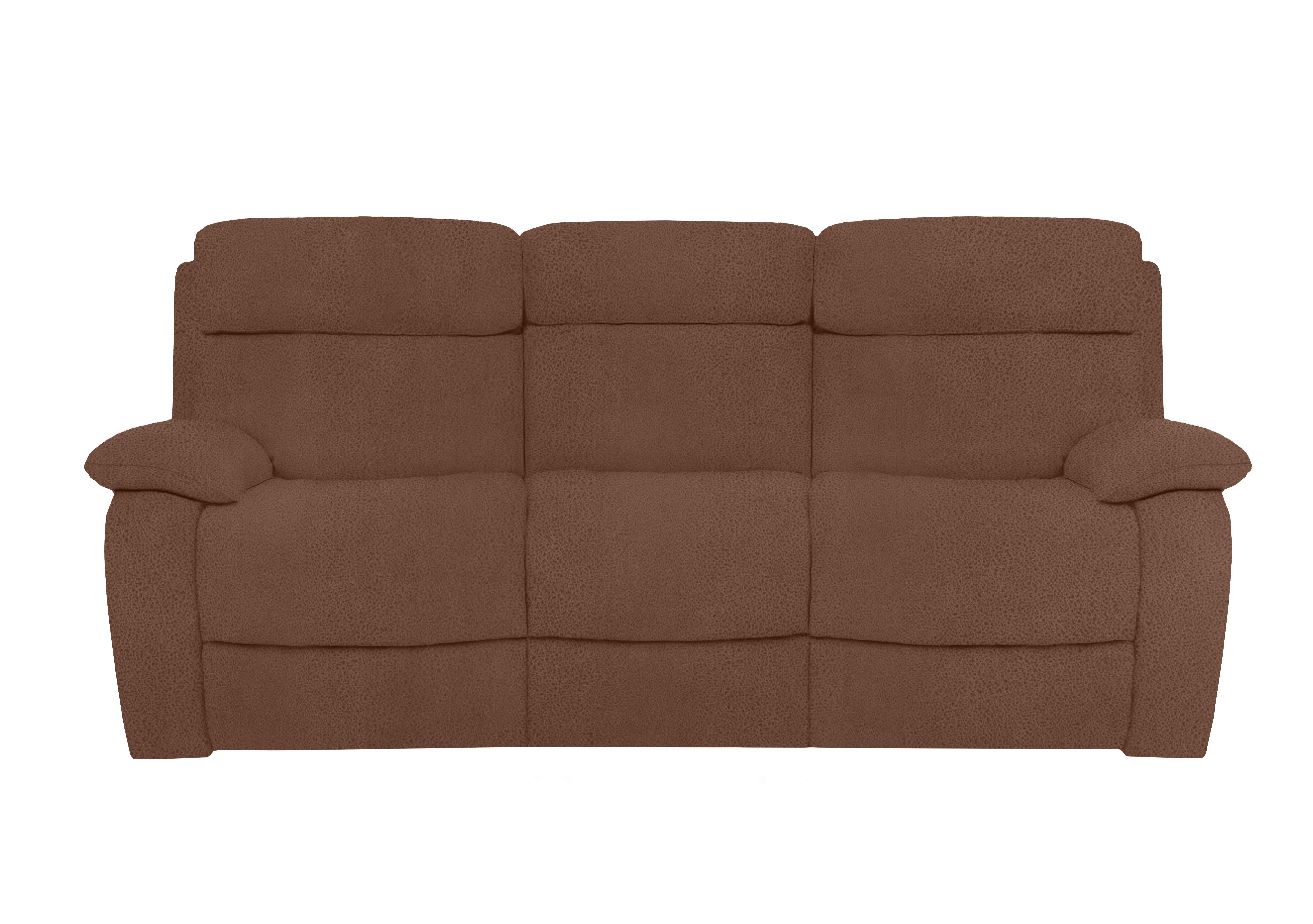 Moreno 3 Seater Fabric Power Recliner Sofa with Power Headrests in Bfa-Blj-R05 Hazelnut on Furniture Village