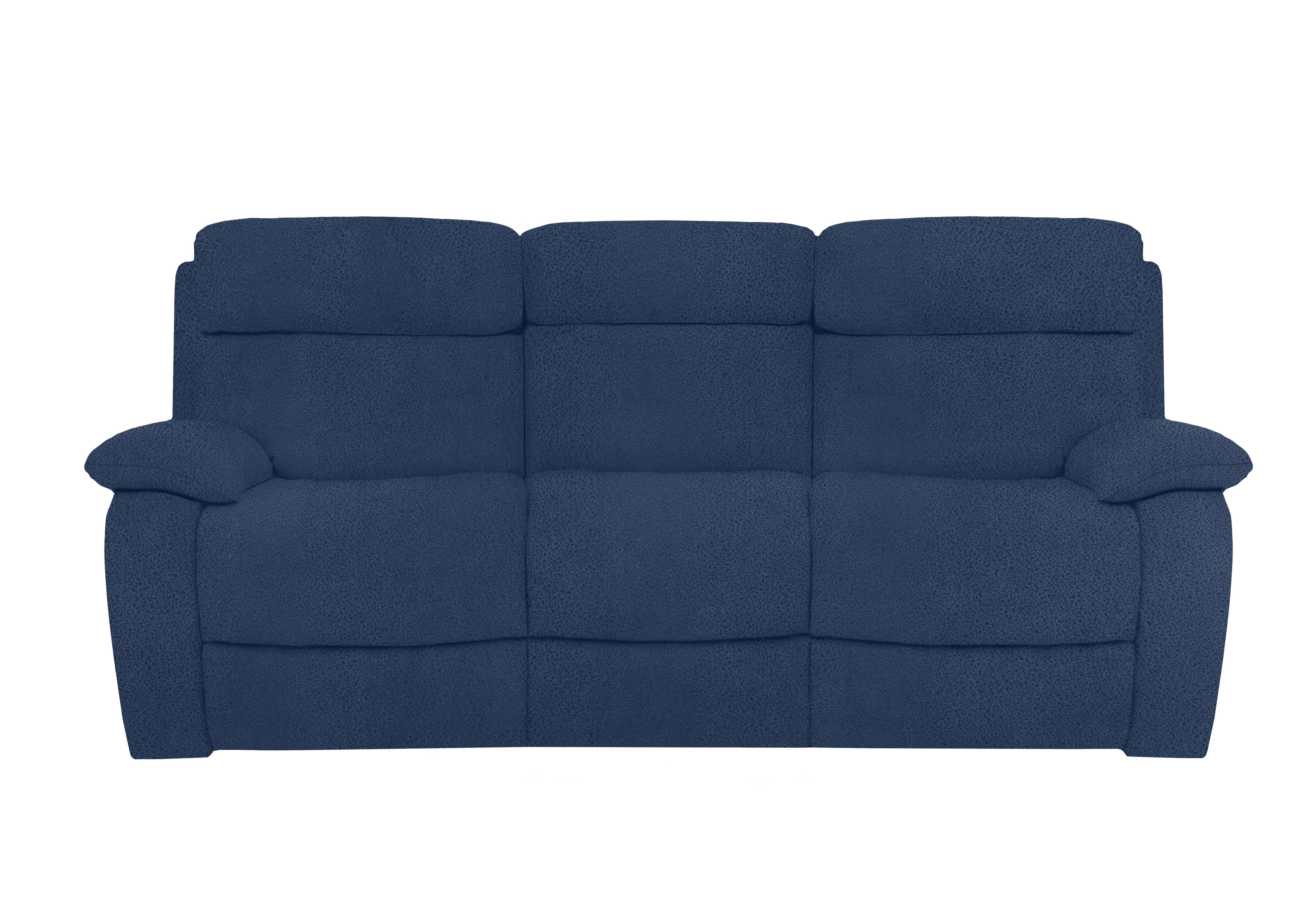 Moreno 3 Seater Fabric Power Recliner Sofa with Power Headrests in Bfa-Blj-R10 Blue on Furniture Village