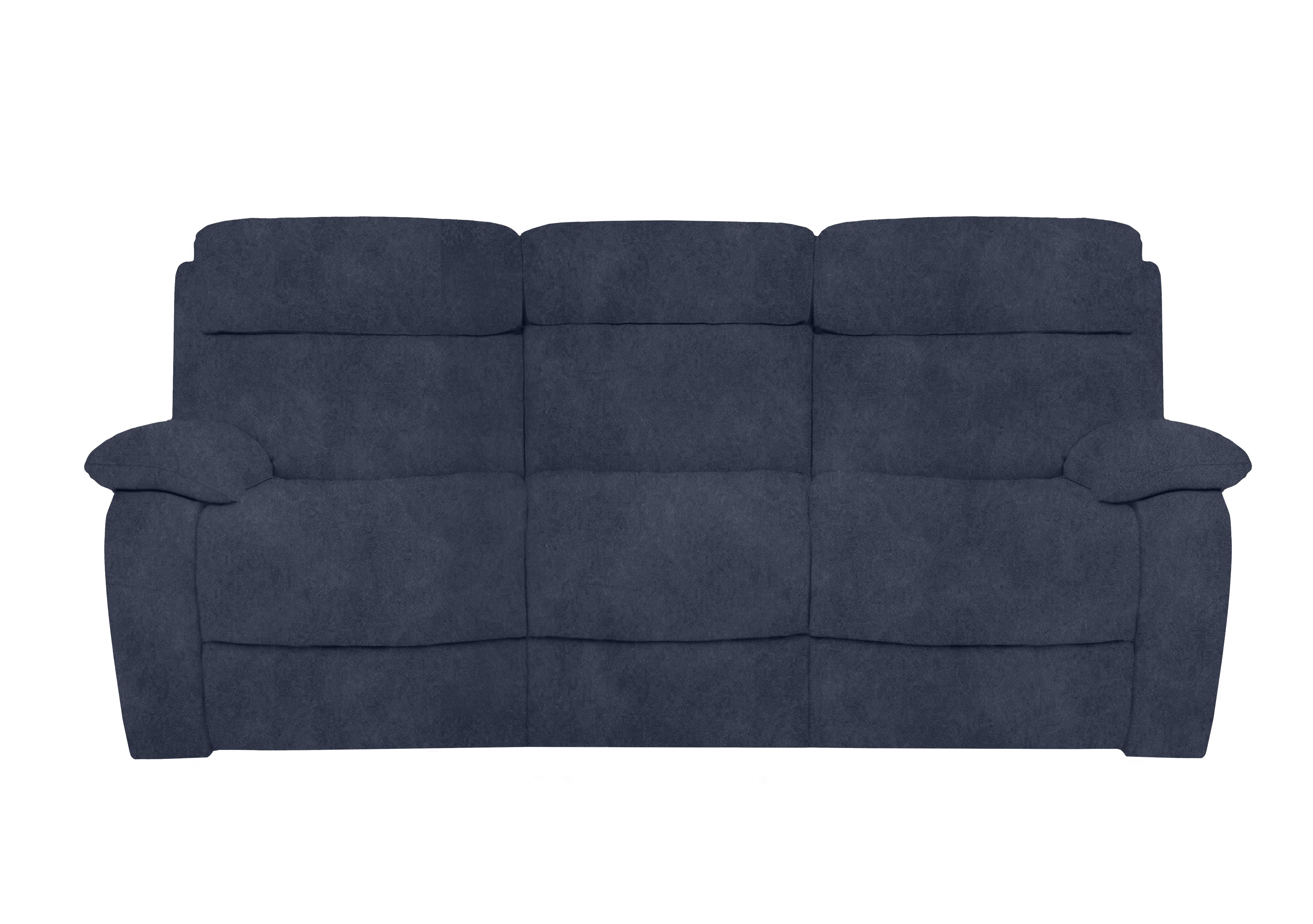 Moreno 3 Seater Fabric Power Recliner Sofa with Power Headrests in Bfa-Ori-R23 Blue on Furniture Village
