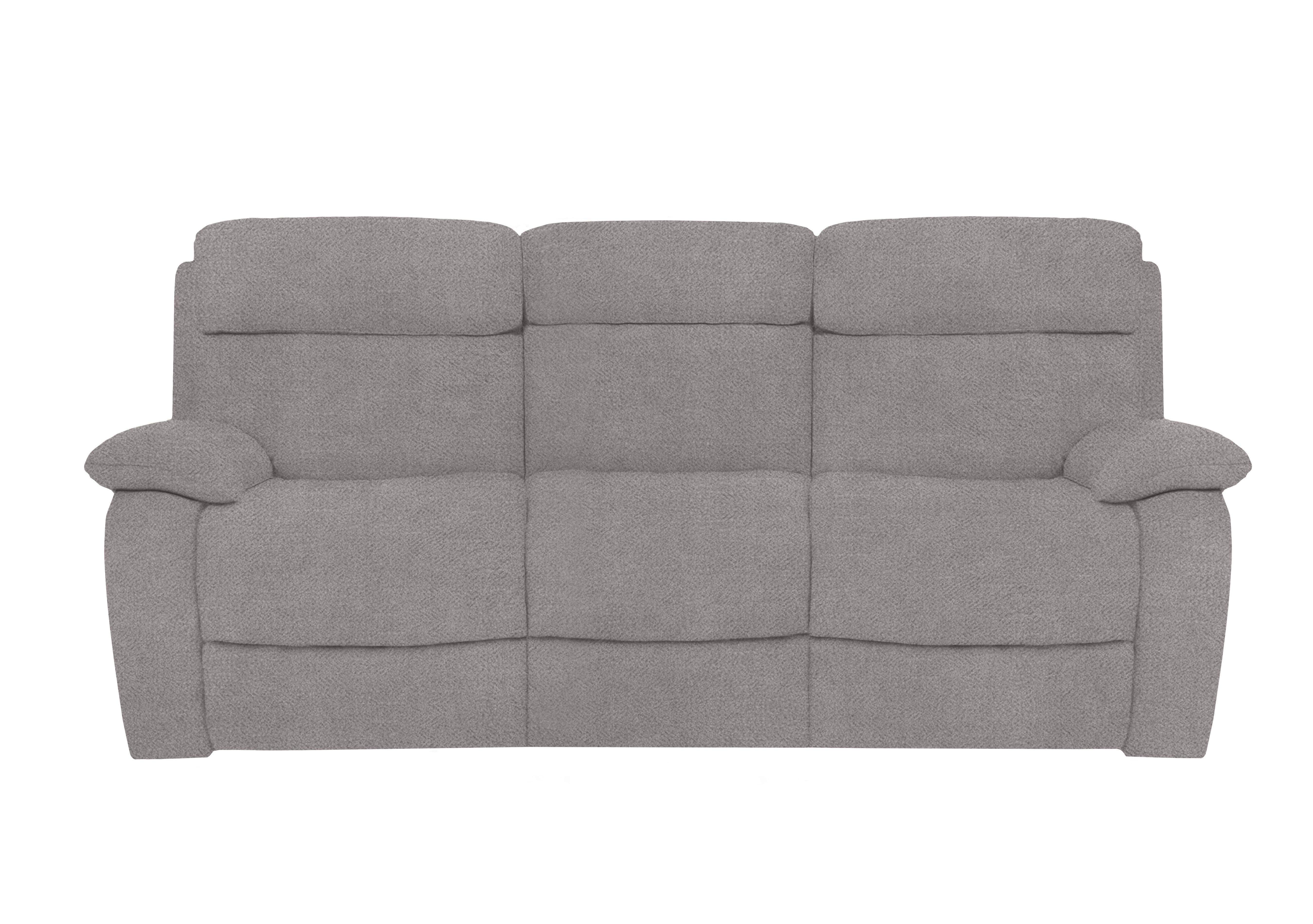 Moreno 3 Seater Fabric Power Recliner Sofa with Power Headrests in Fab-Meo-R27 Pewter on Furniture Village