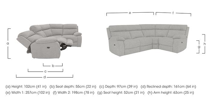 Moreno Small Fabric Corner Sofa in  on Furniture Village