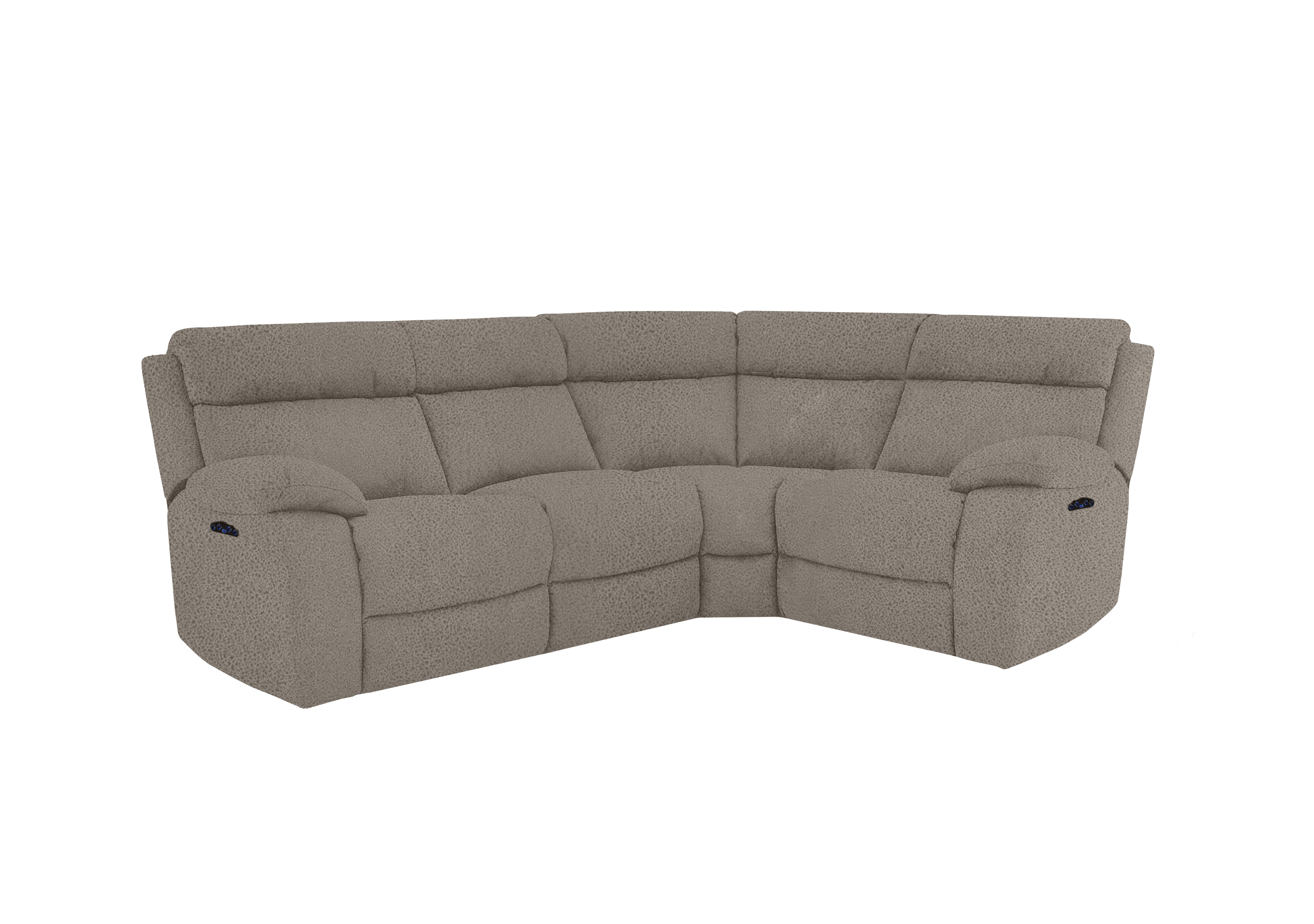 Moreno Small Fabric Corner Sofa in Bfa-Blj-R946 Silver on Furniture Village