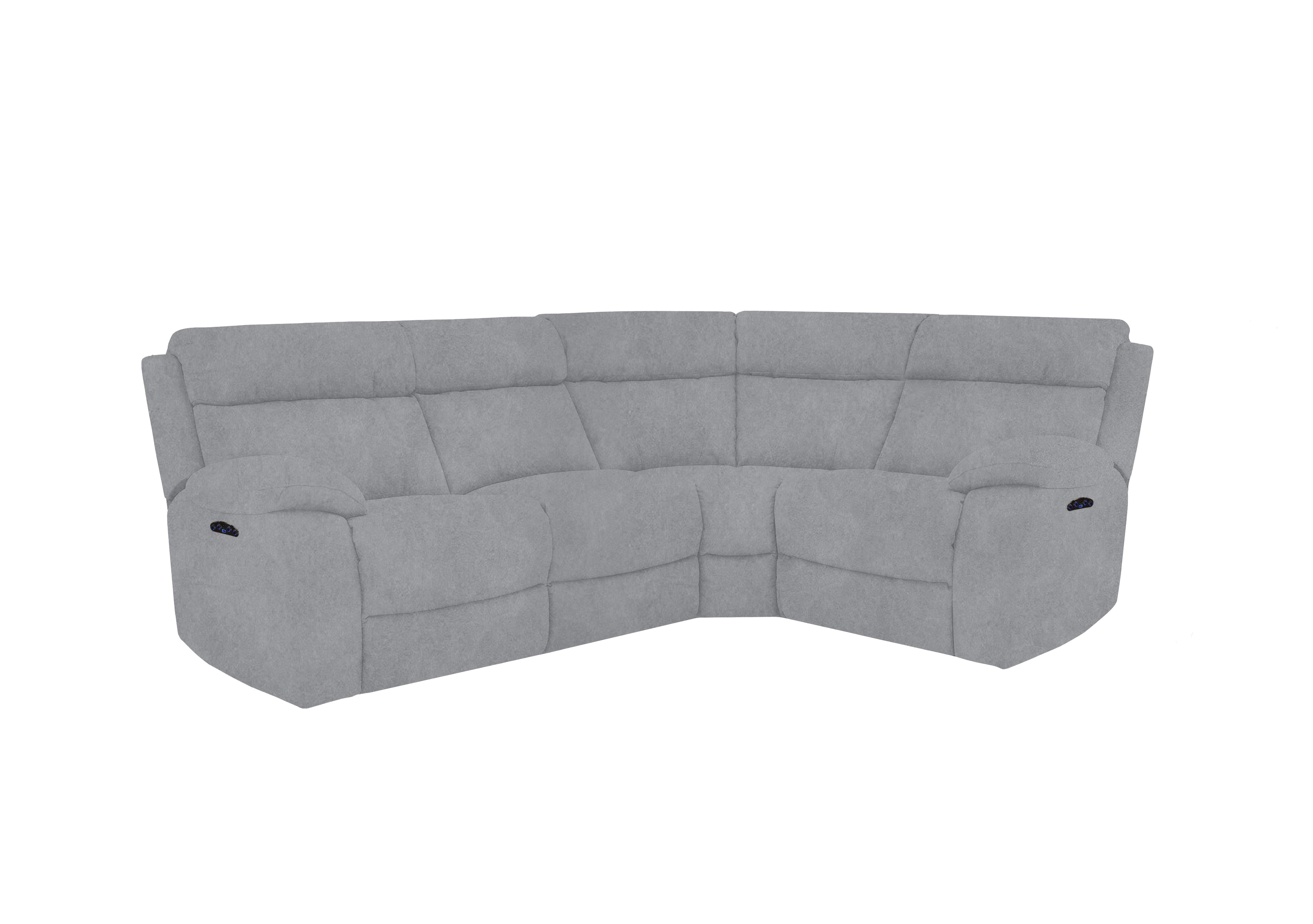 Moreno Small Fabric Corner Sofa in Bfa-Ori-R07 Bluish Grey on Furniture Village