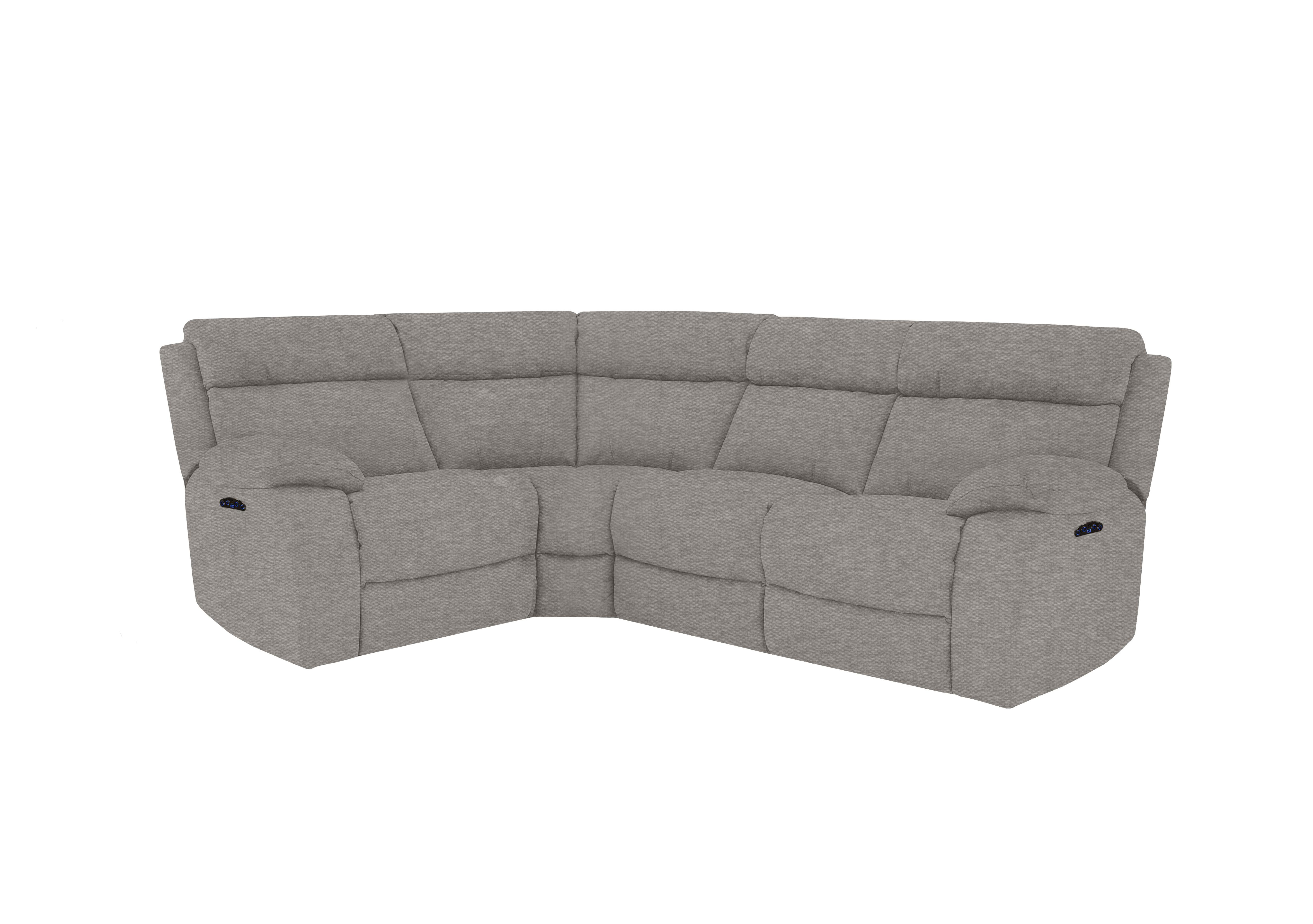 Moreno Small Fabric Corner Sofa in Fab-Ska-R40 Wild Dove on Furniture Village