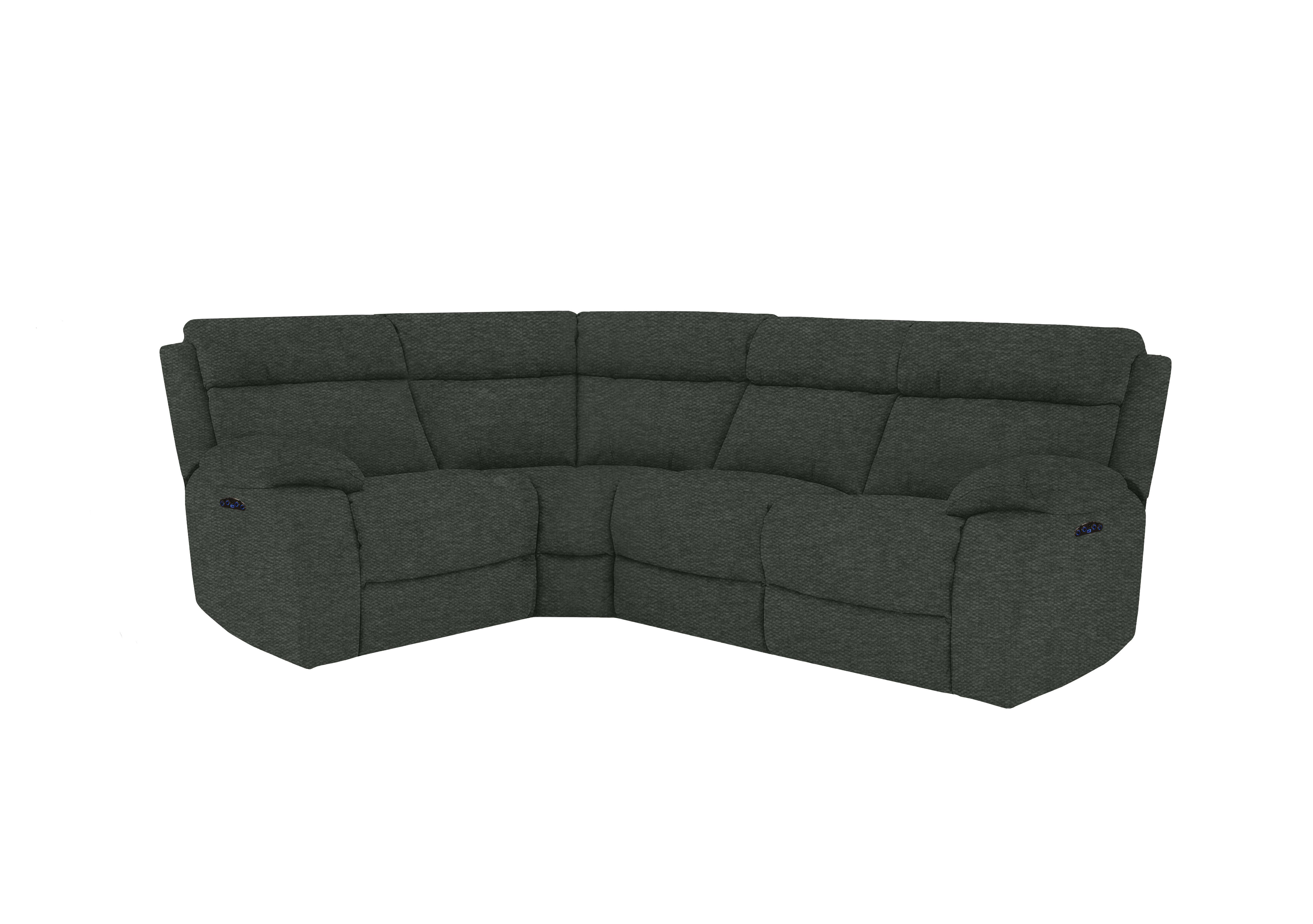 Moreno Small Fabric Corner Sofa in Fab-Ska-R48 Moss Green on Furniture Village