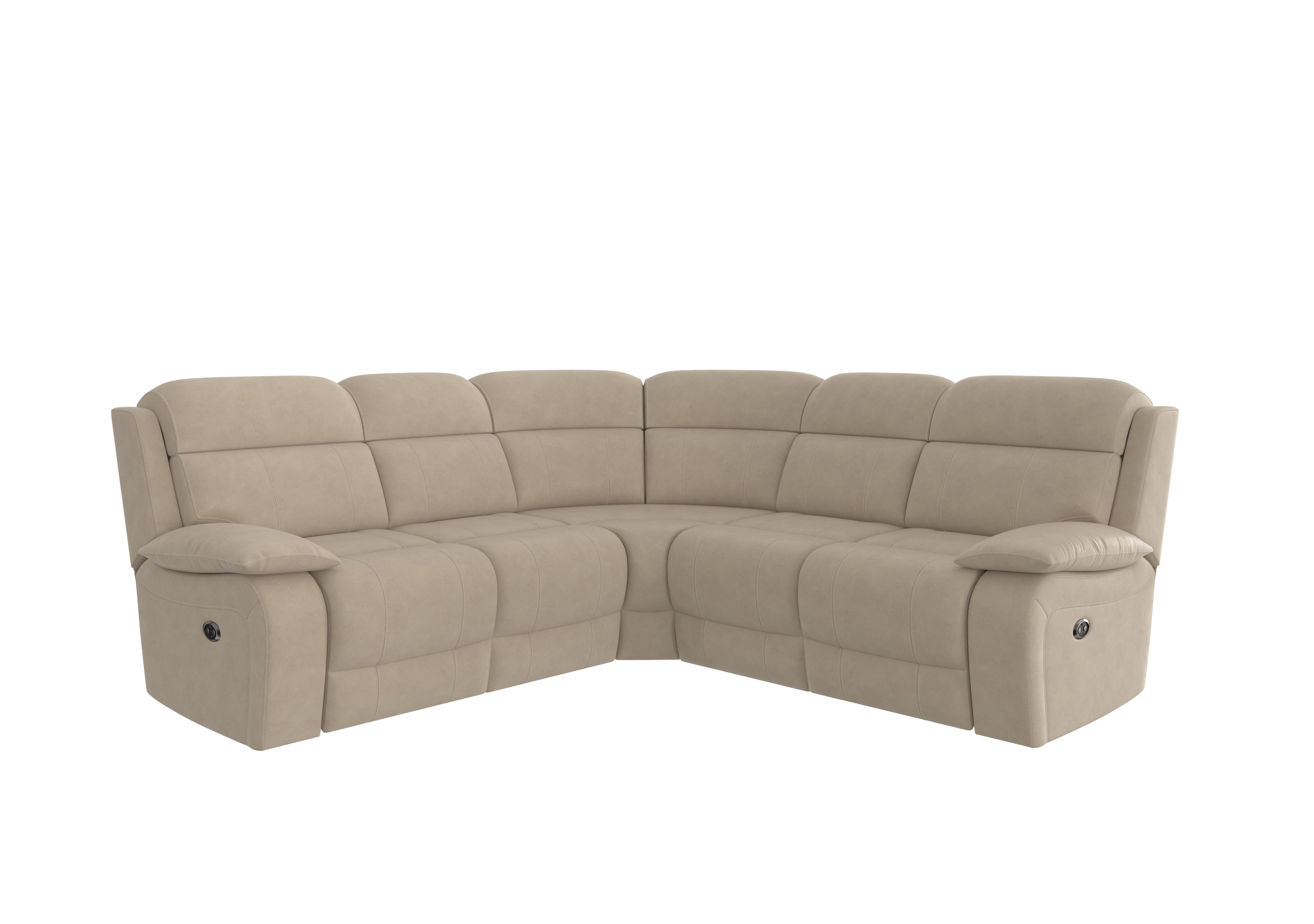 Moreno Fabric Corner Sofa in Bfa-Raf-R20 Oatmeal on Furniture Village