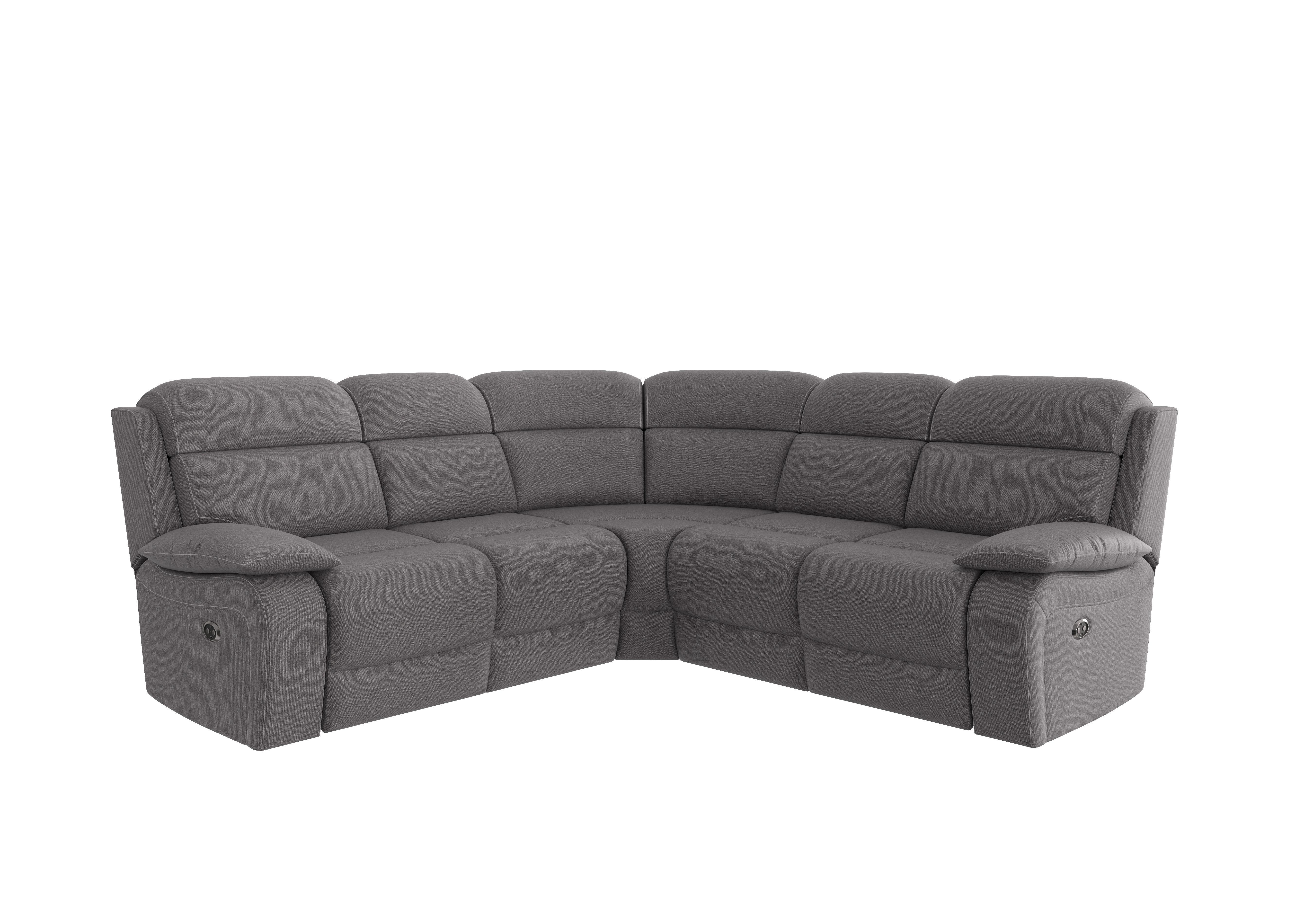 Moreno Fabric Corner Sofa in Fab-Ska-R31 Charcoal Grey on Furniture Village