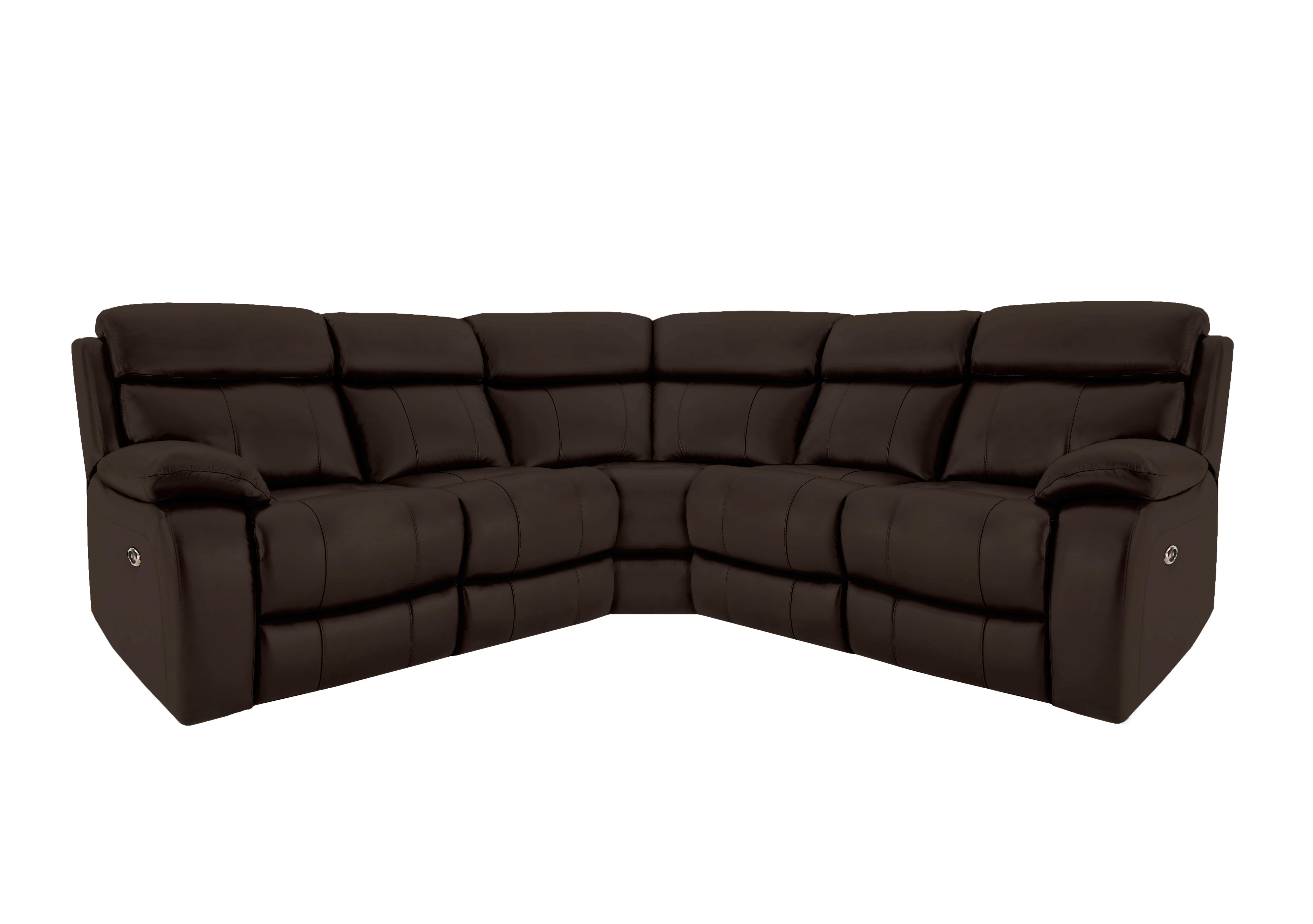 Moreno Leather Corner Sofa in  on Furniture Village